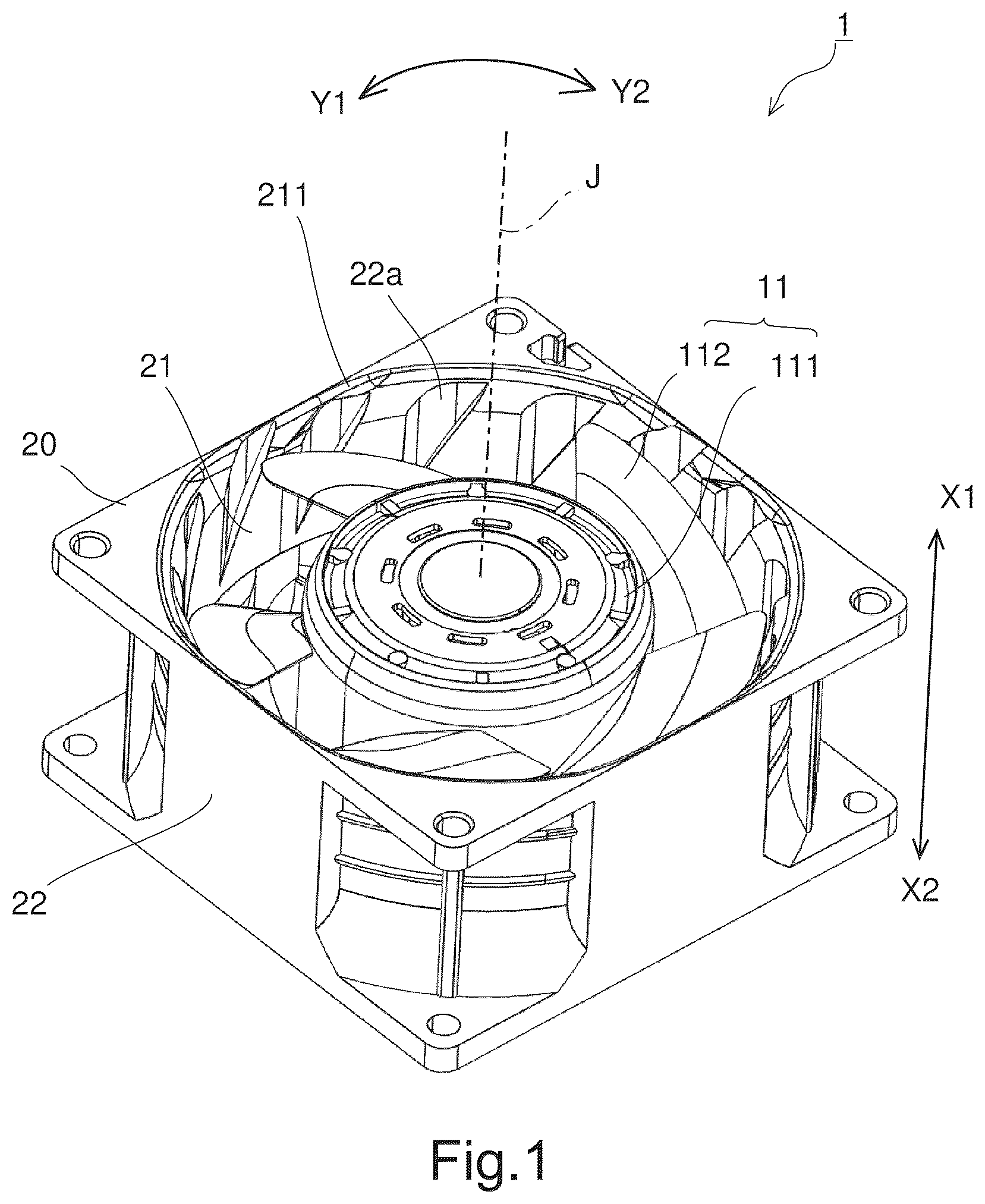 Patent US12359680 Figure 1 – Blower