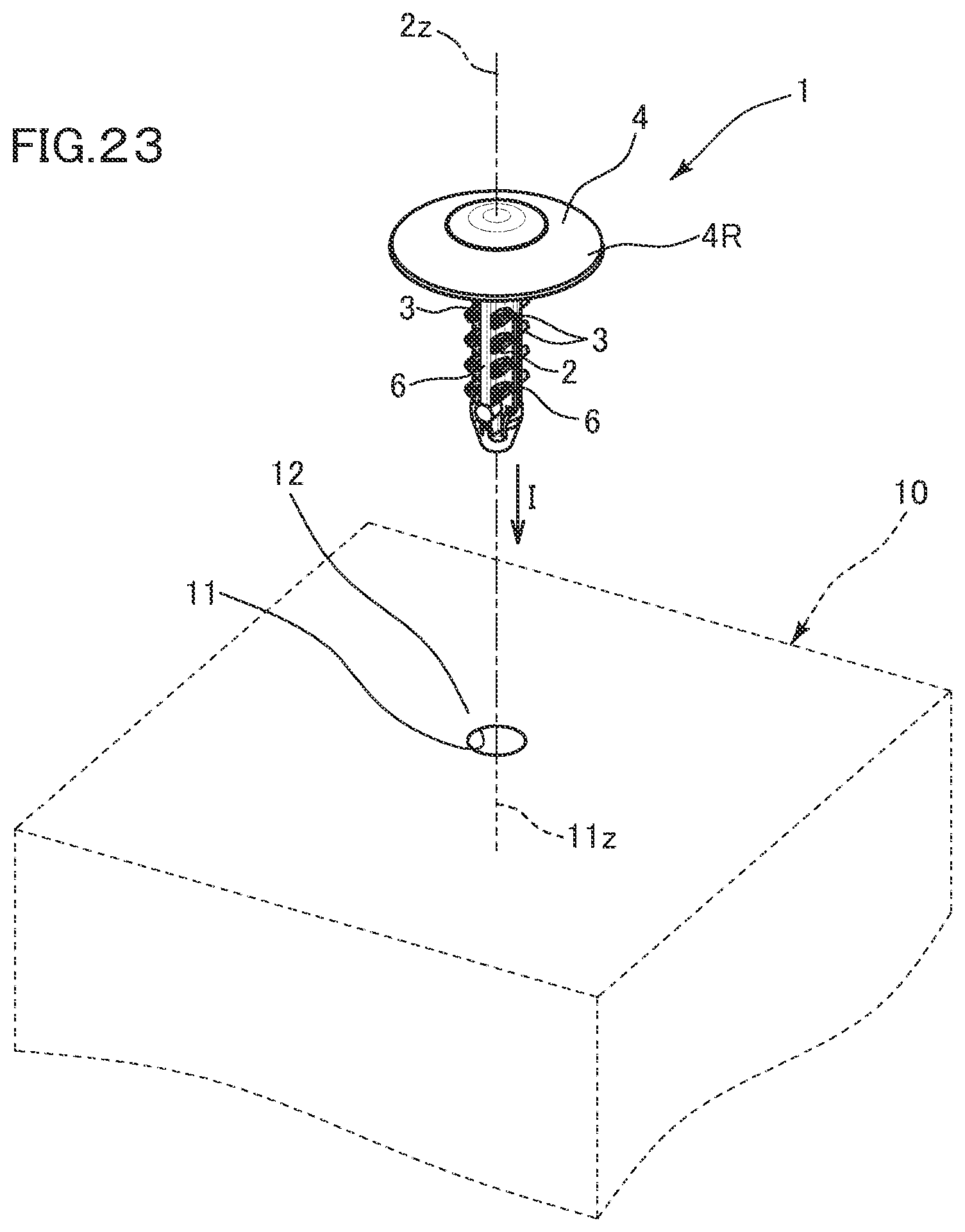 Patent US12359688 Figure 11 – Clip attachment structure