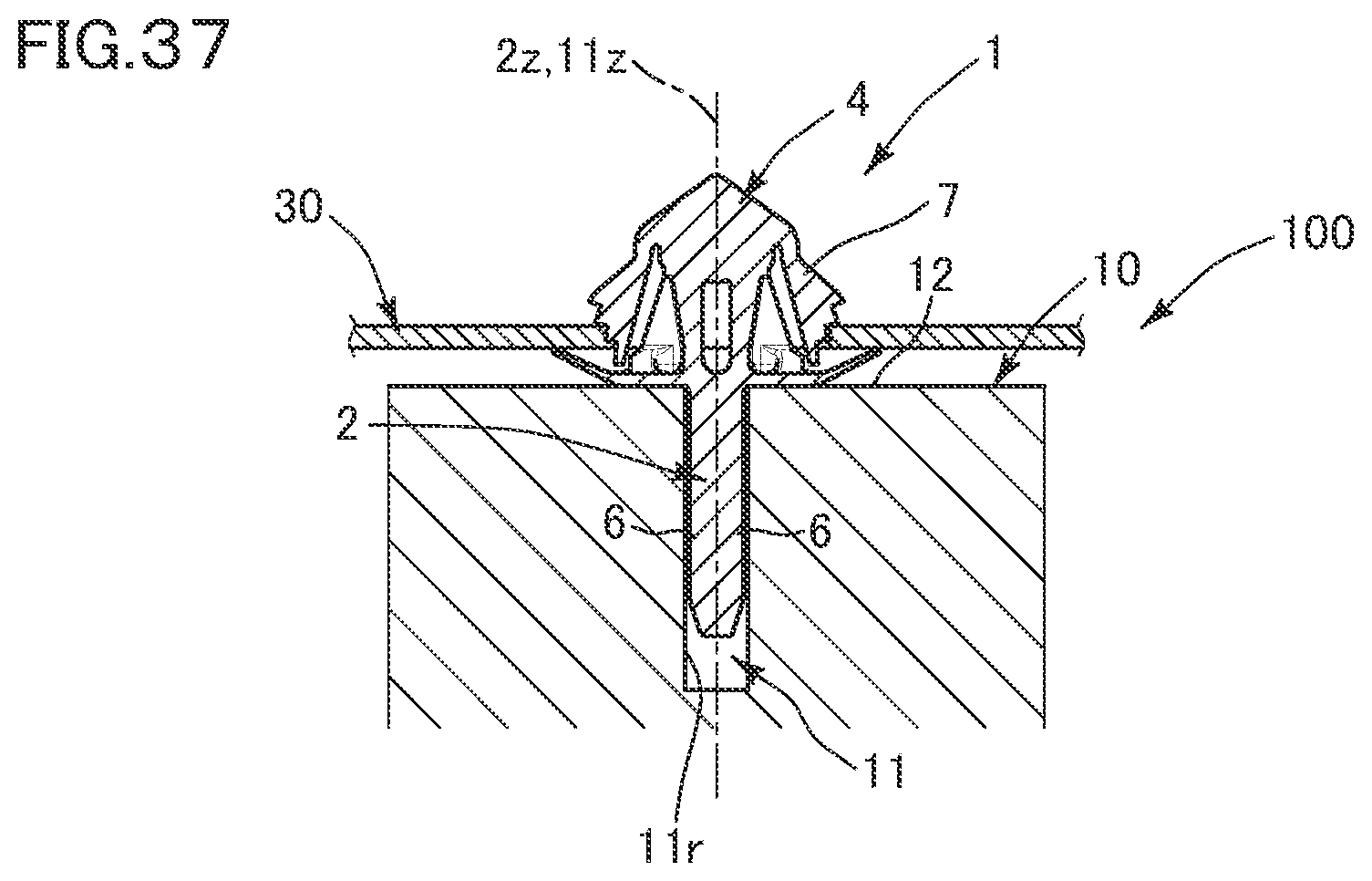 Patent US12359688 Figure 19 – Clip attachment structure