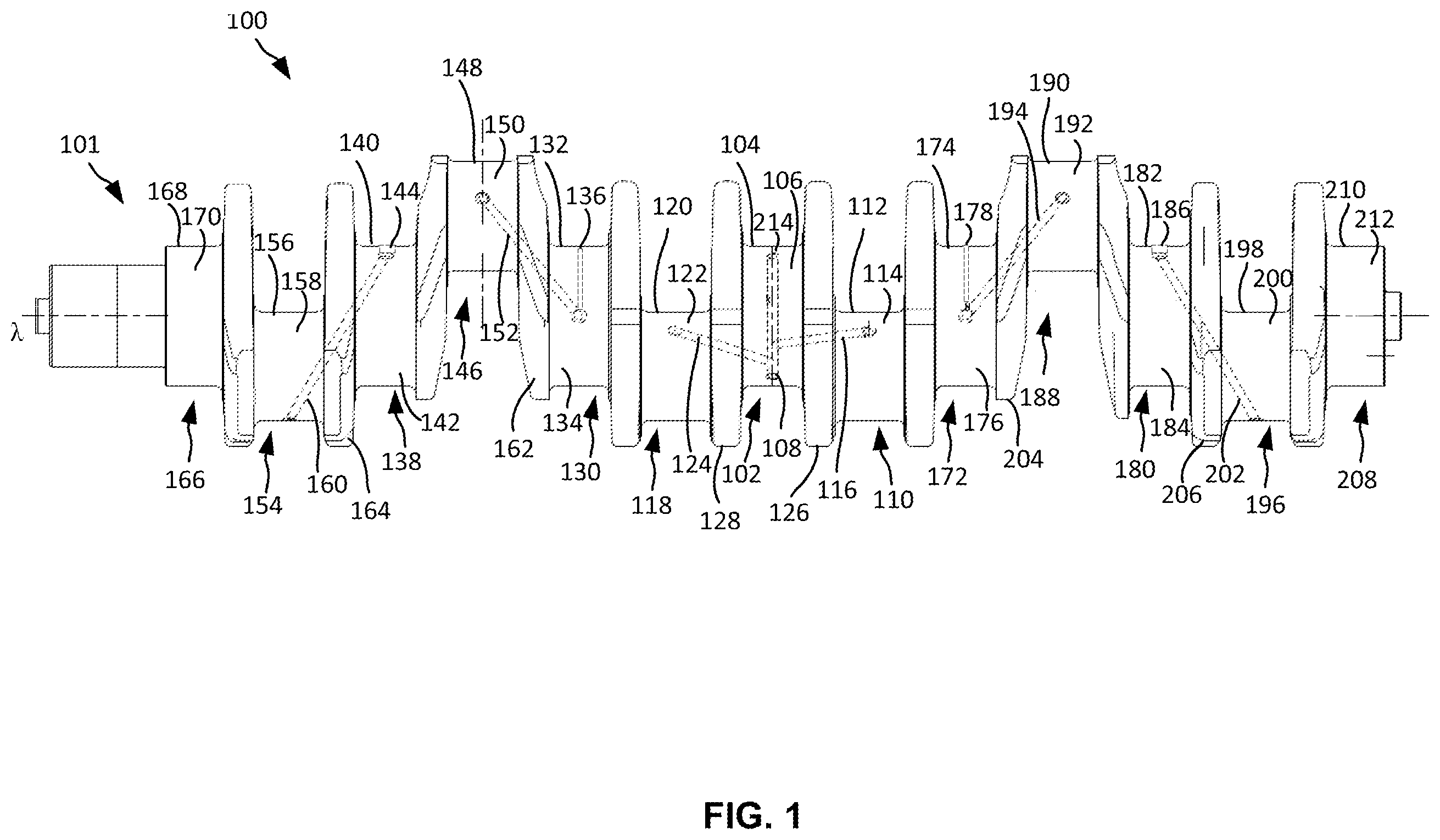 Patent US12359690 Figure 1 – System for lubricating a crankshaft