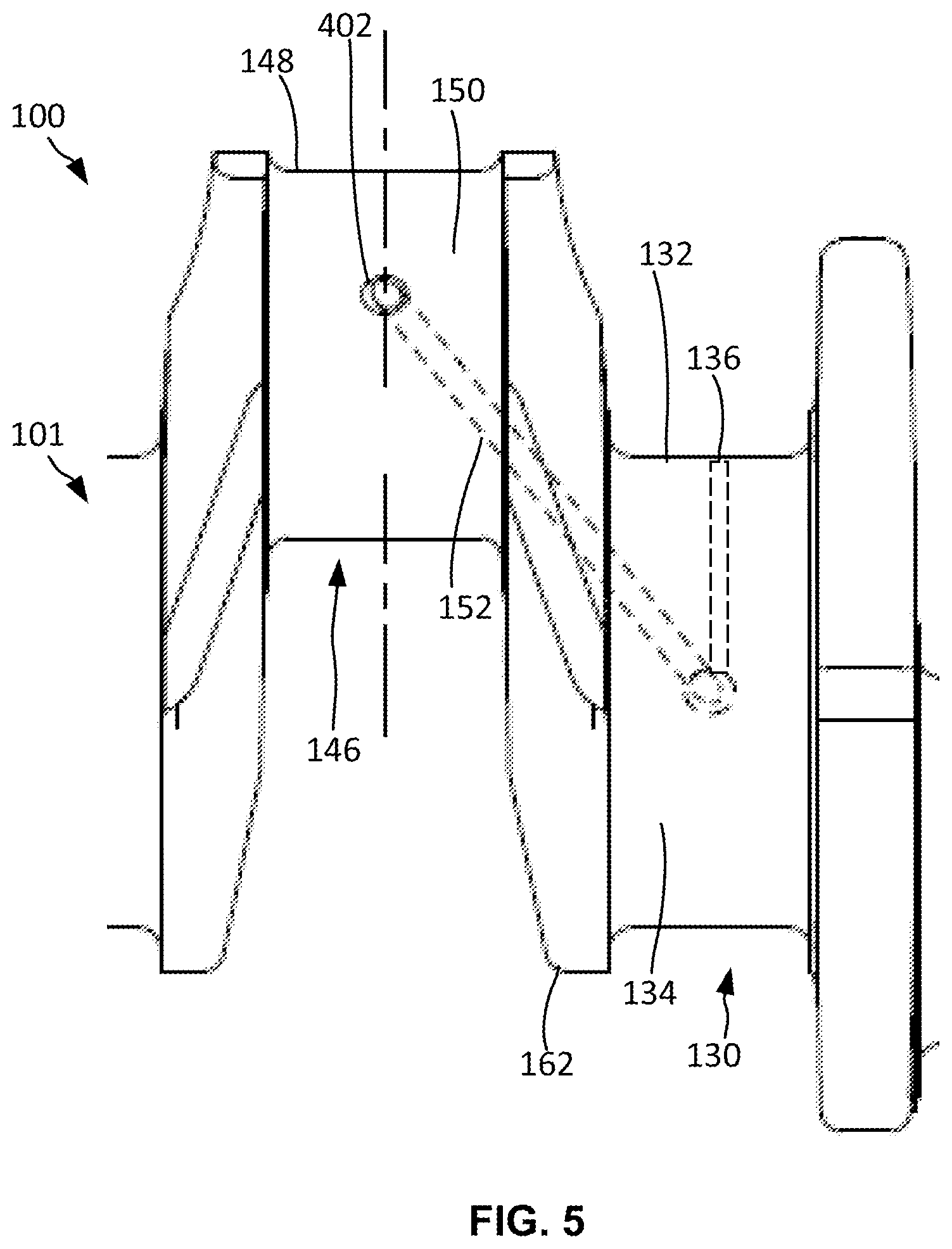 Patent US12359690 Figure 5 – System for lubricating a crankshaft
