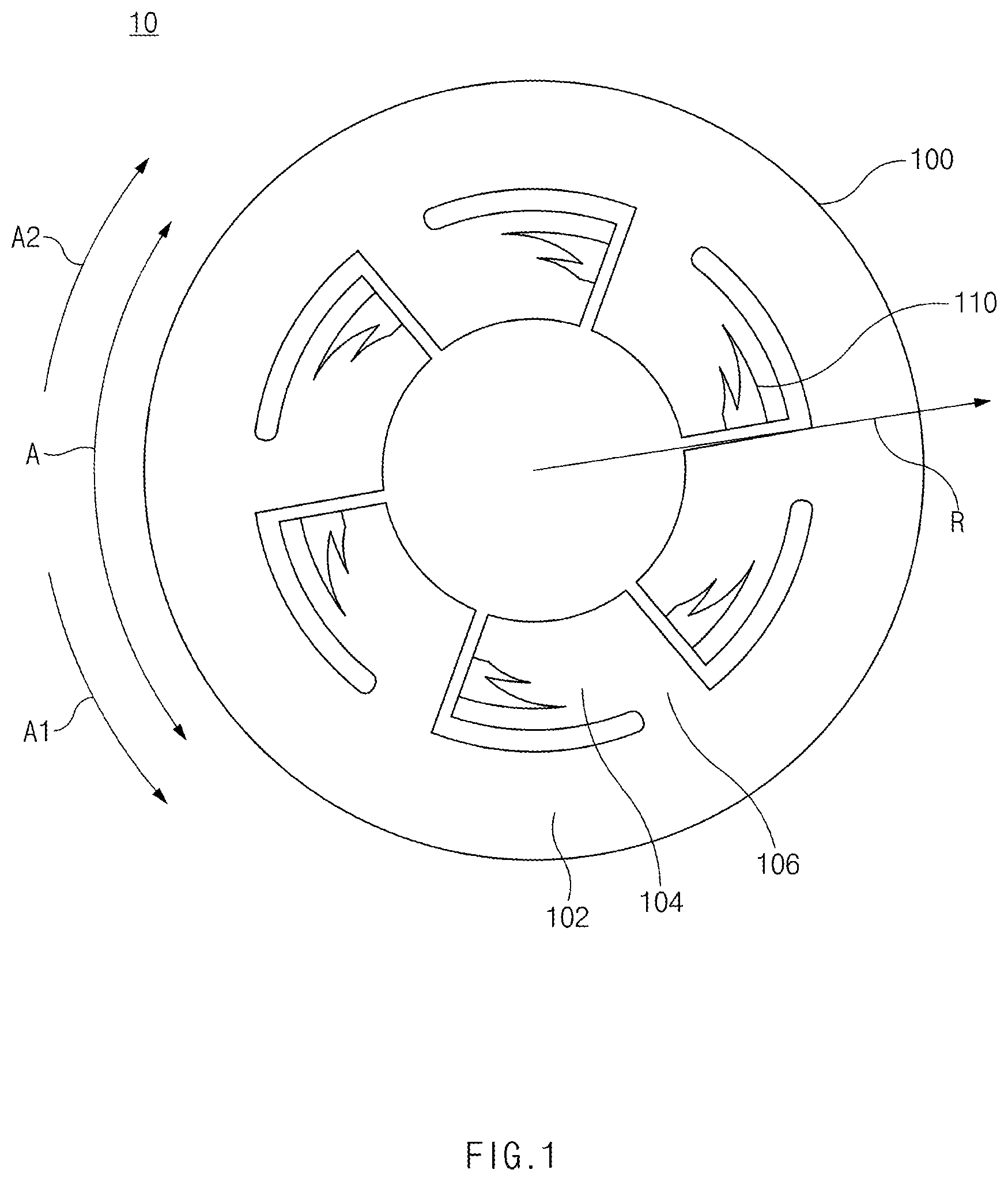 Patent US12359691 Figure 1 – Air foil bearing and compressor including the same