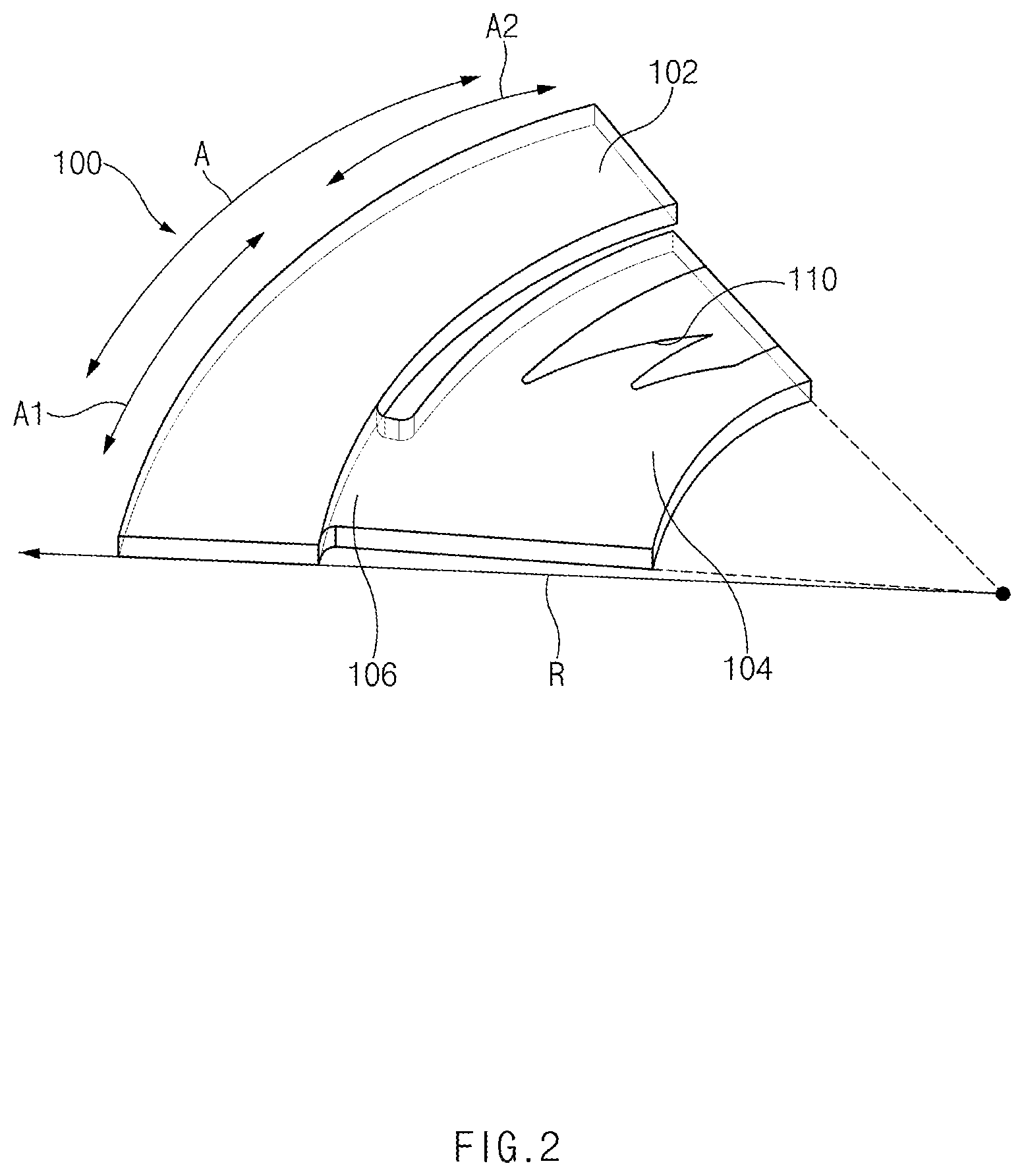 Patent US12359691 Figure 2 – Air foil bearing and compressor including the same