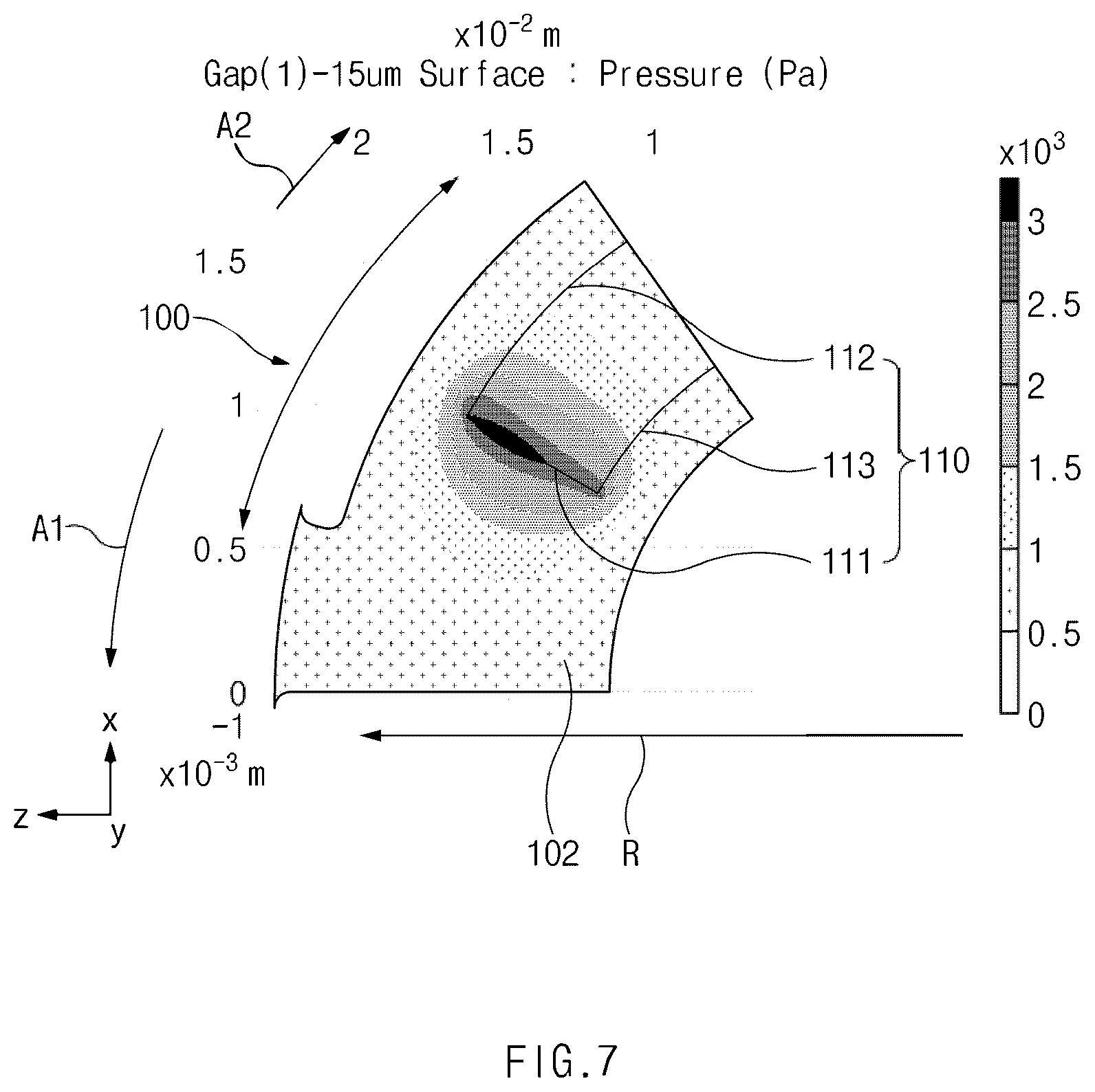 Patent US12359691 Figure 7 – Air foil bearing and compressor including the same