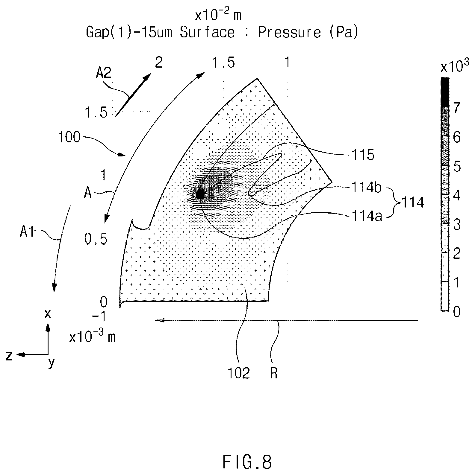 Patent US12359691 Figure 8 – Air foil bearing and compressor including the same