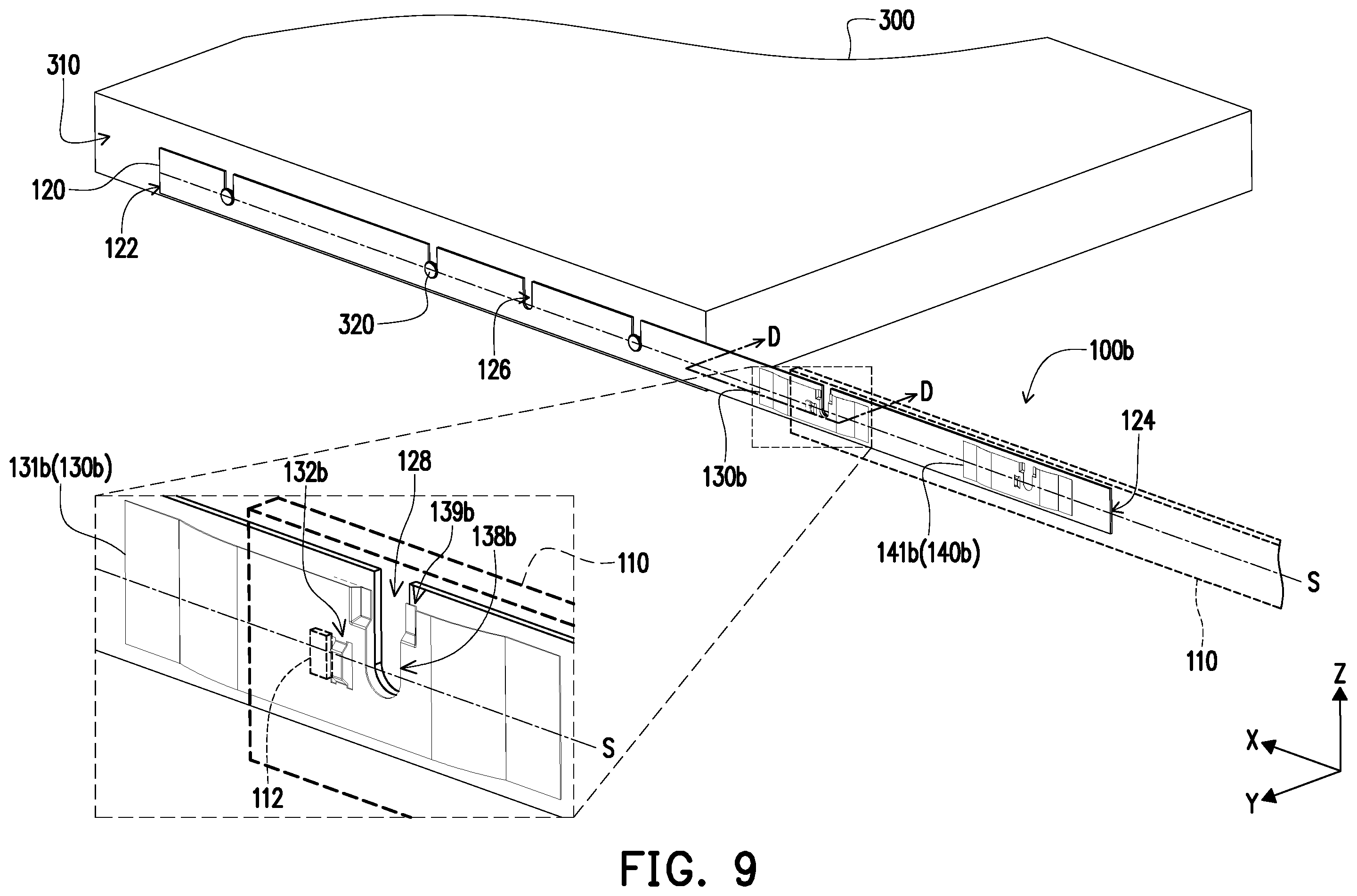 Patent US12359692 Figure 10 – Slide rail assembly