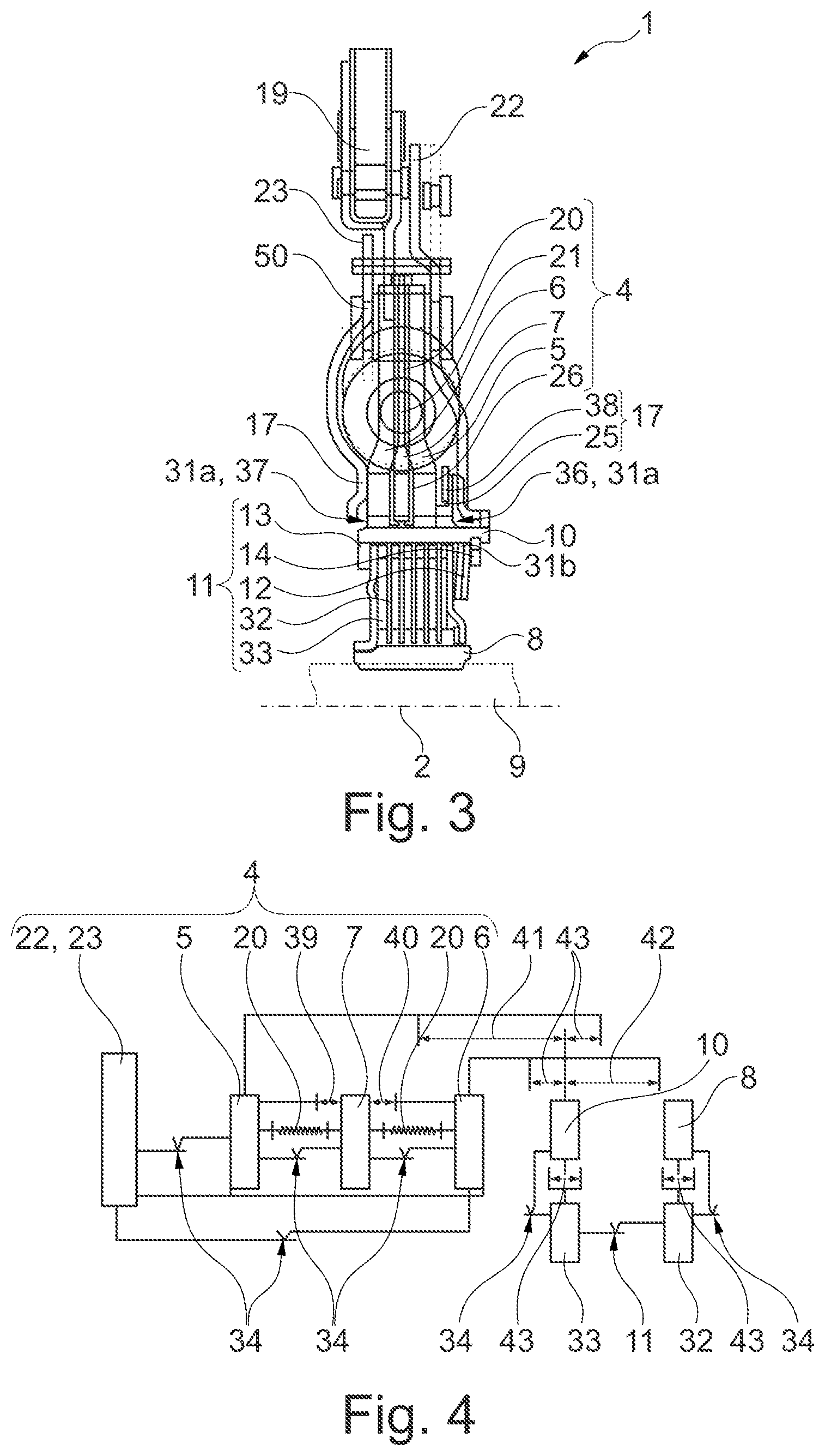 Patent US12359694 Figure 2 – Torsional vibration damper having an axis of rotation for a drive train