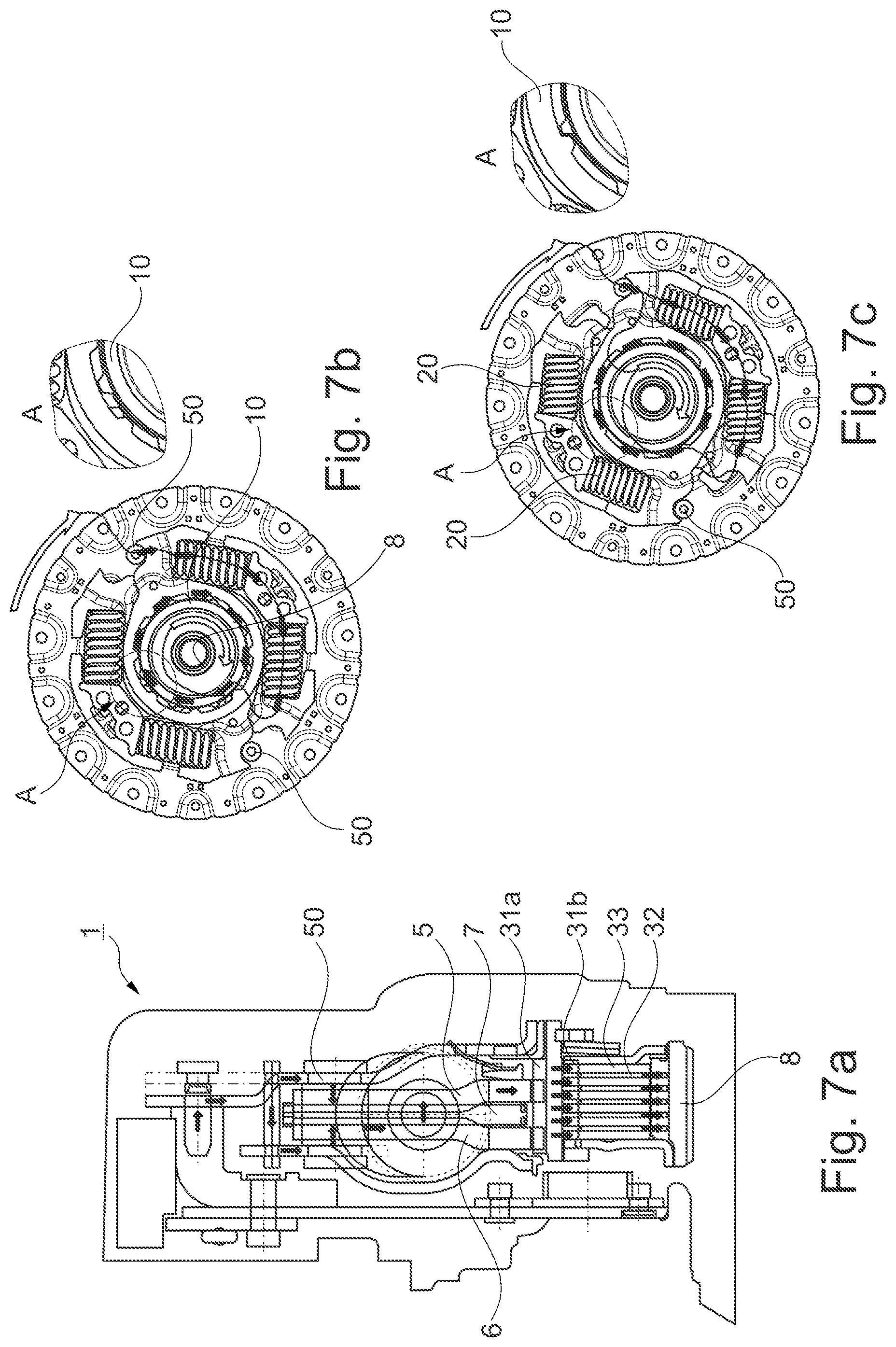 Patent US12359694 Figure 4 – Torsional vibration damper having an axis of rotation for a drive train