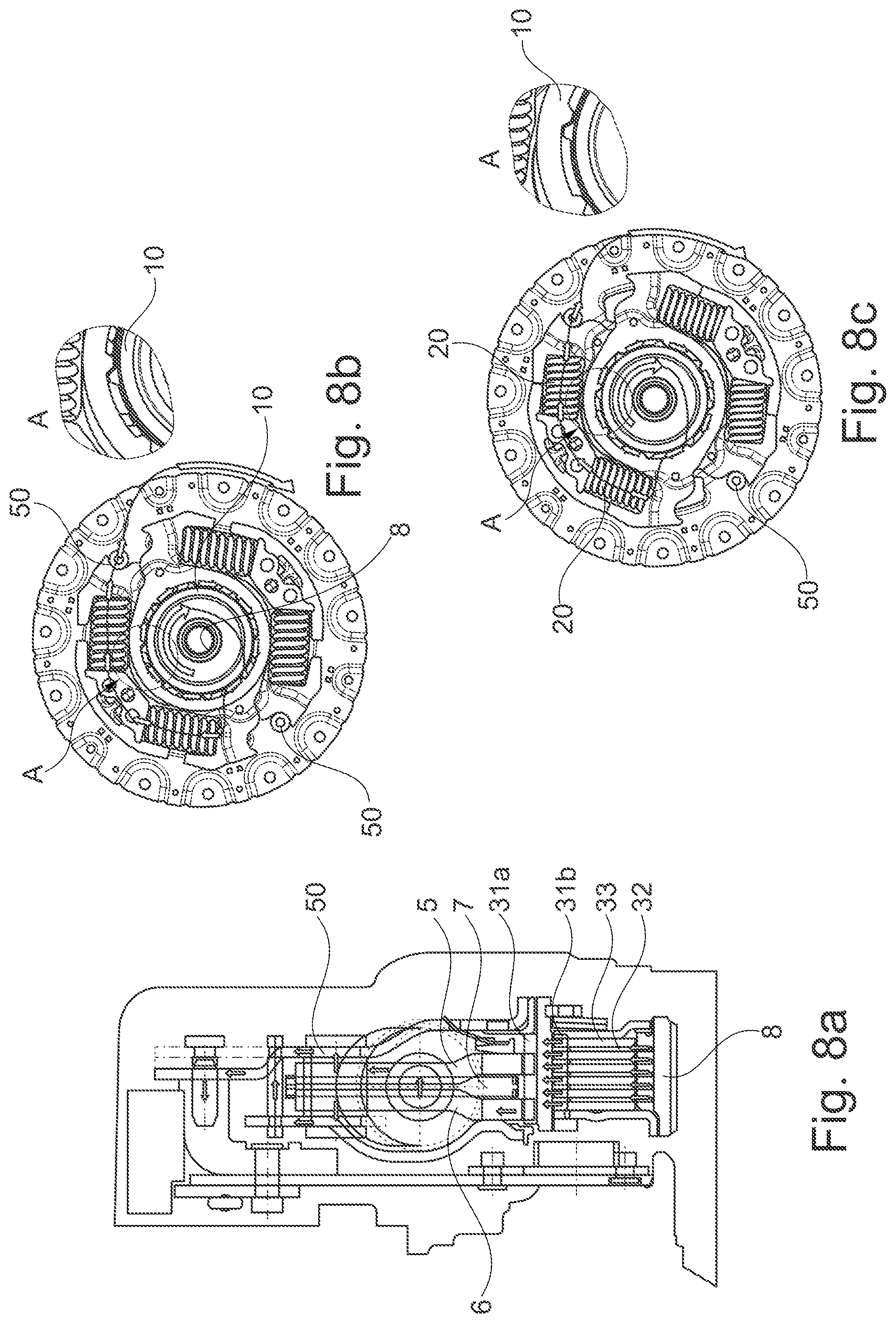 Patent US12359694 Figure 5 – Torsional vibration damper having an axis of rotation for a drive train