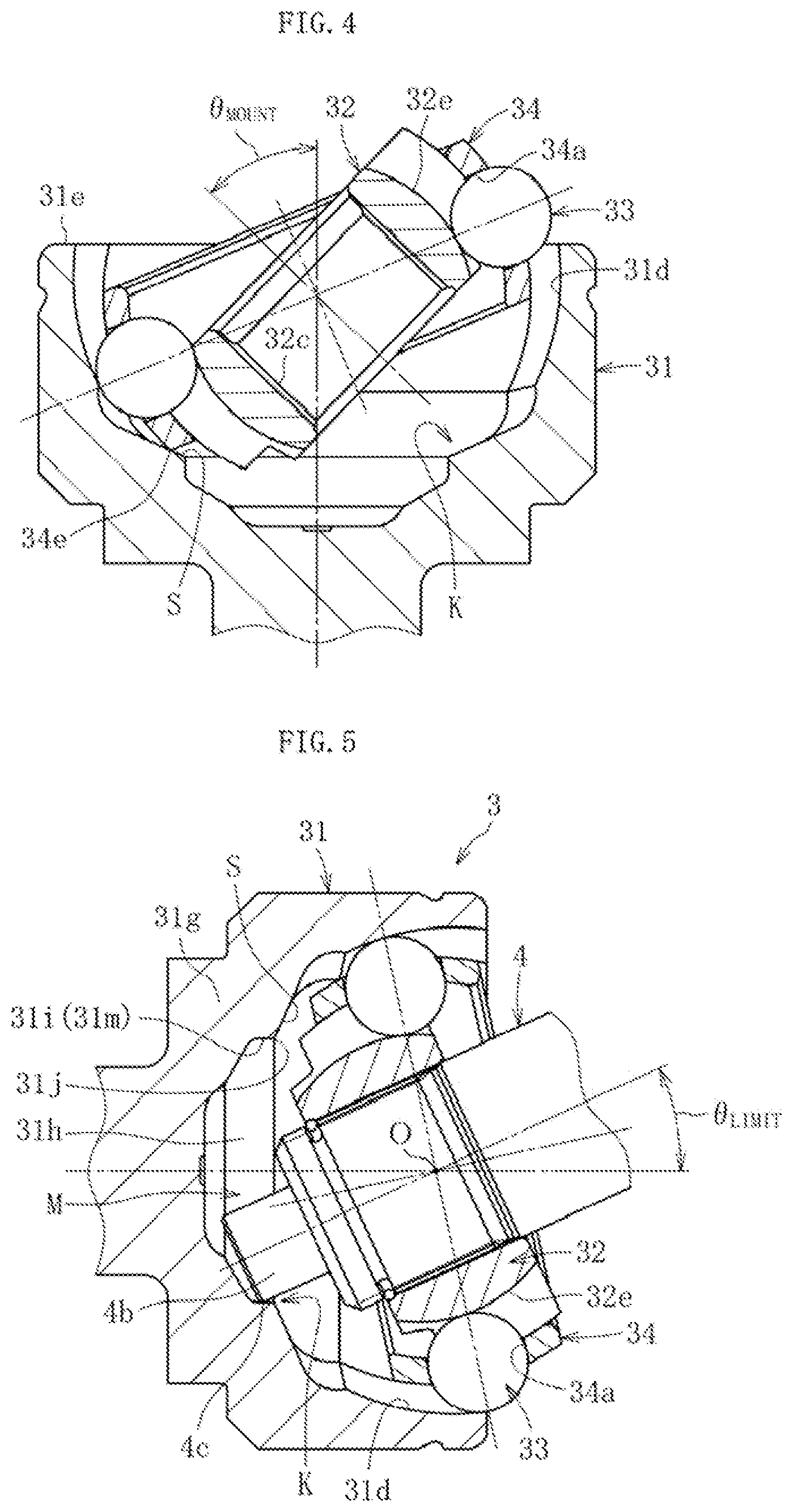 Patent US12359695 Figure 5 – Fixed-type constant velocity universal joint