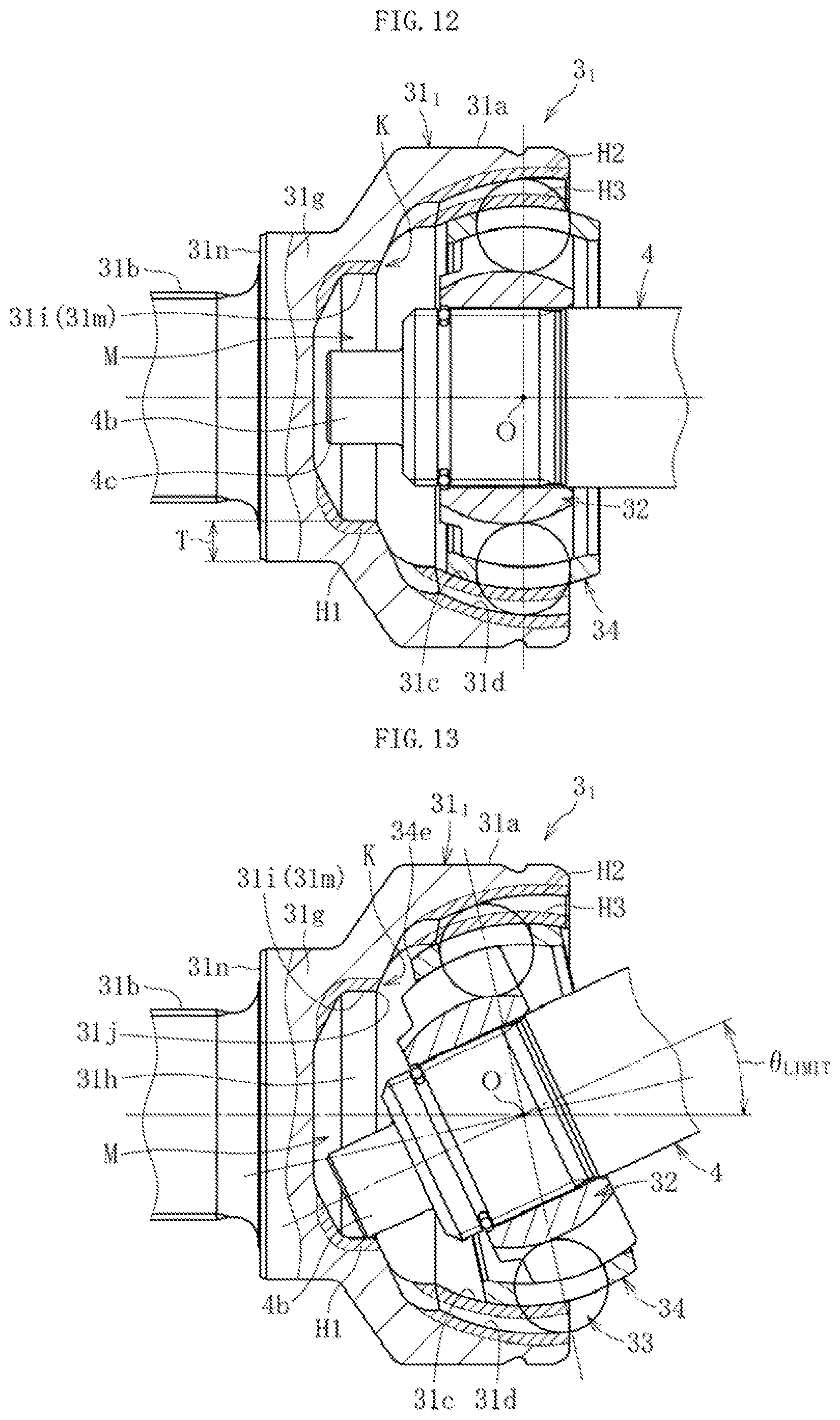 Patent US12359695 Figure 9 – Fixed-type constant velocity universal joint