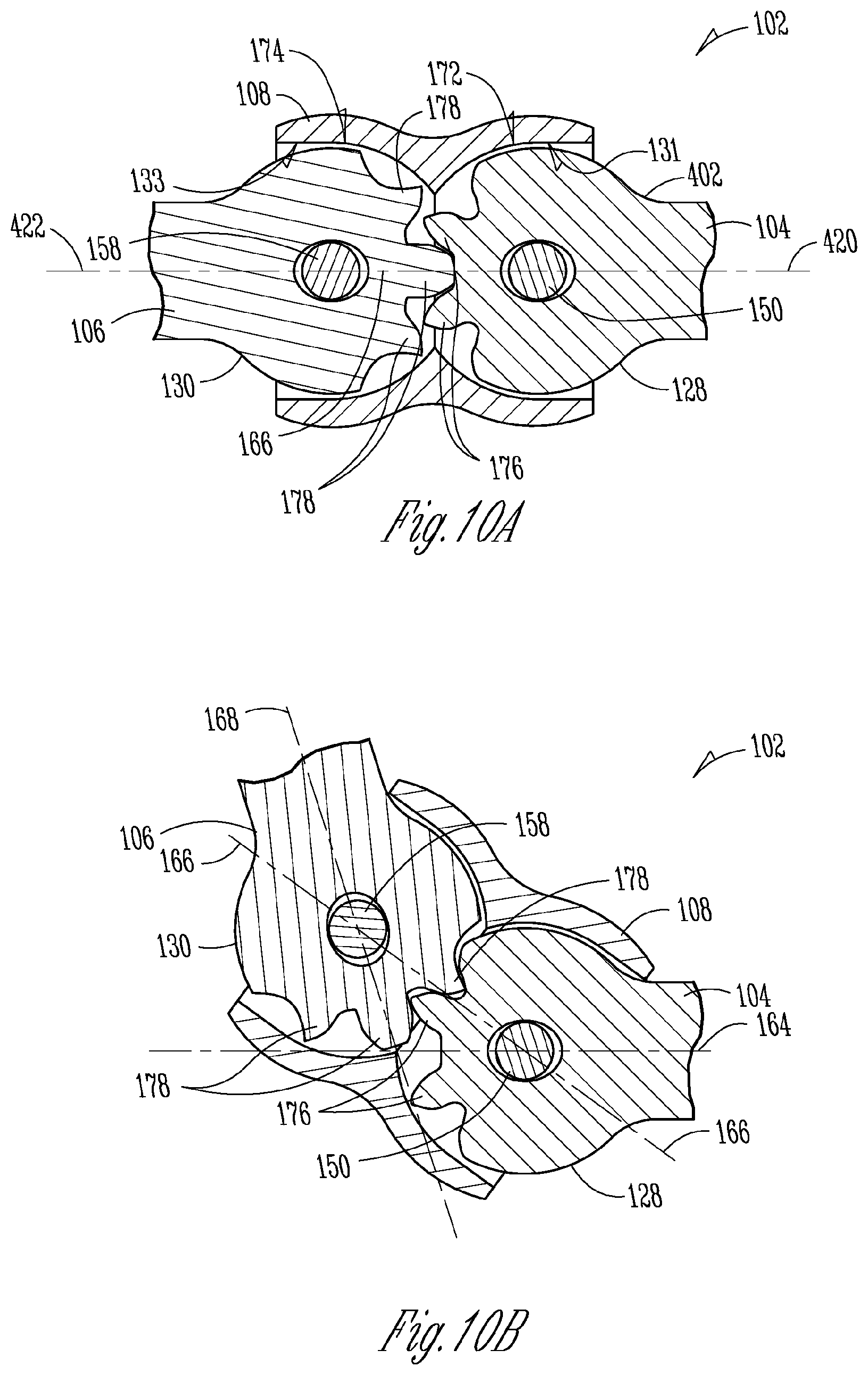 Patent US12359696 Figure 9 – Stapler with composite cardan and screw drive