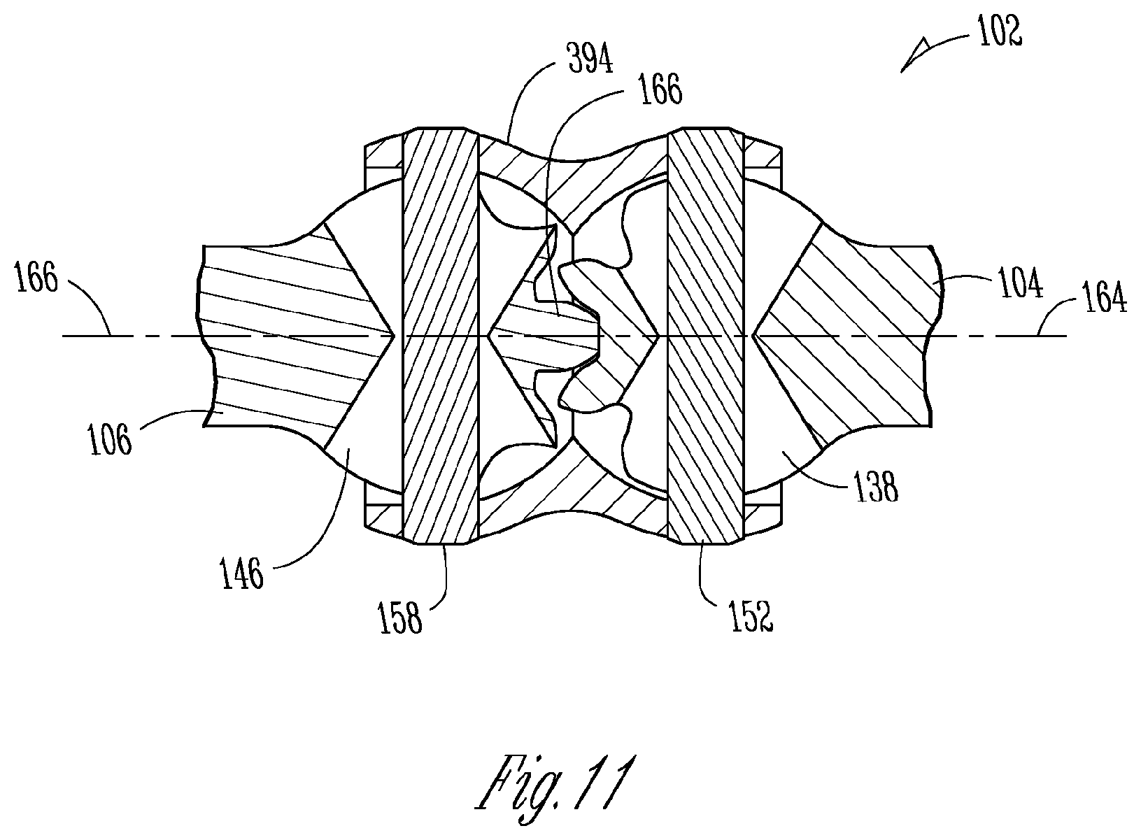 Patent US12359696 Figure 10 – Stapler with composite cardan and screw drive