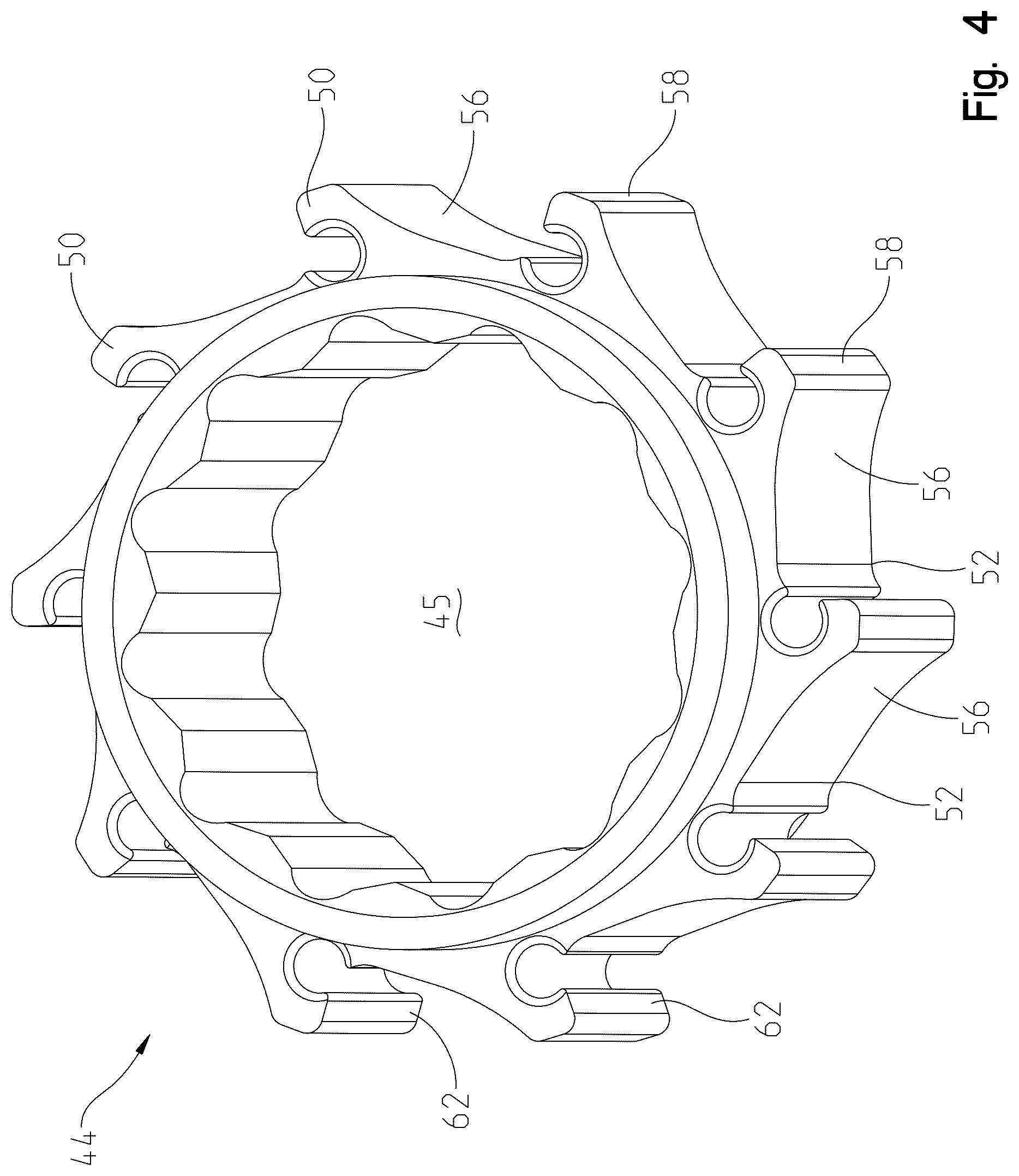 Patent US12359698 Figure 4 – Roller clutch