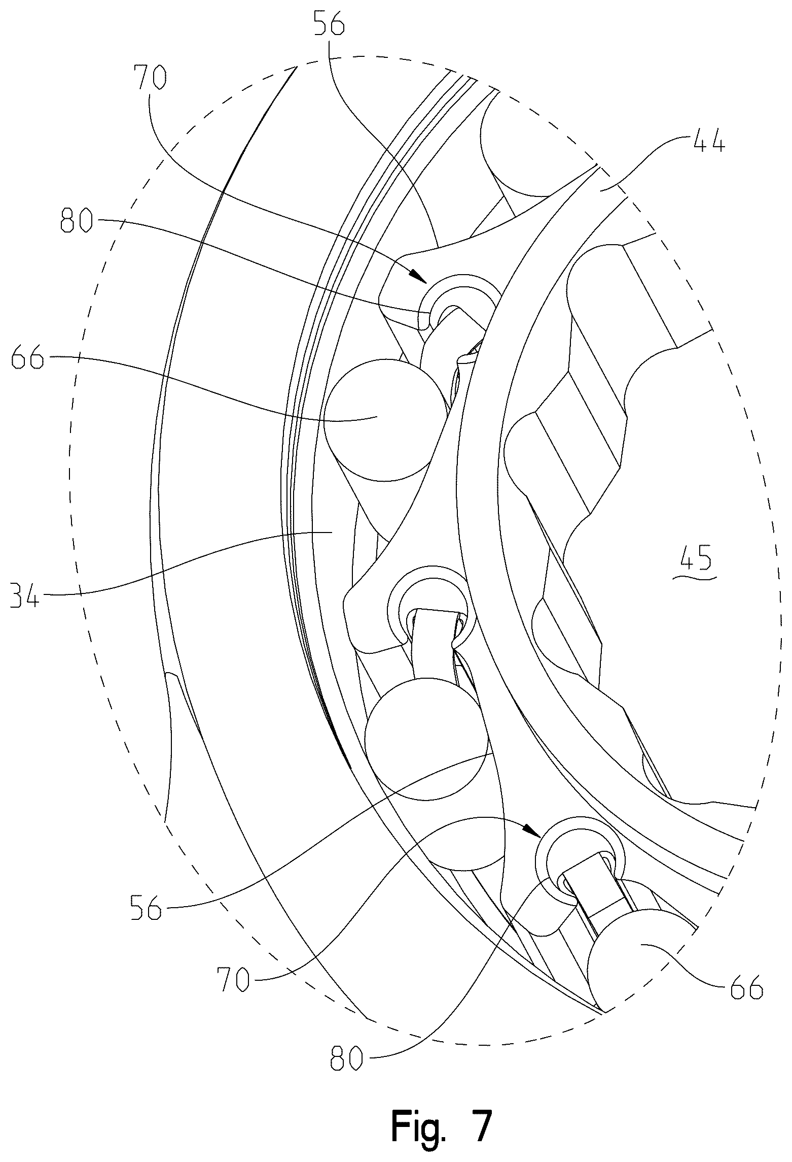 Patent US12359698 Figure 6 – Roller clutch