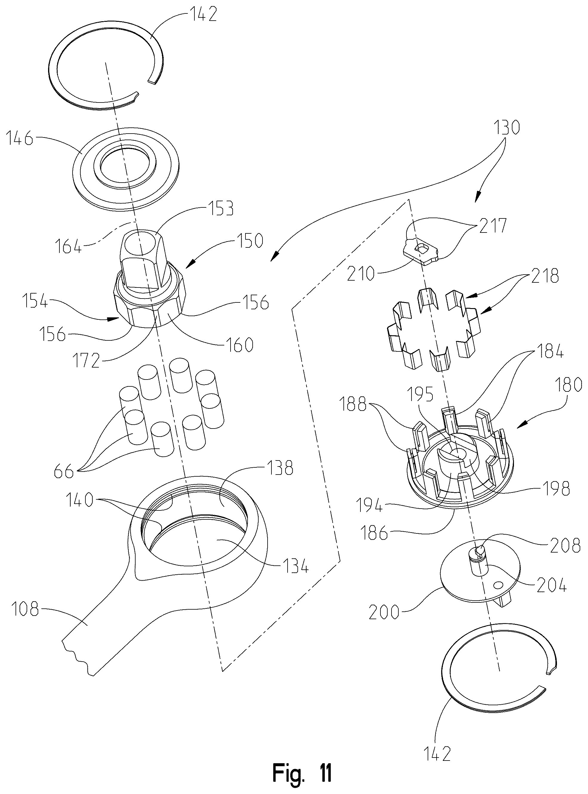 Patent US12359698 Figure 9 – Roller clutch