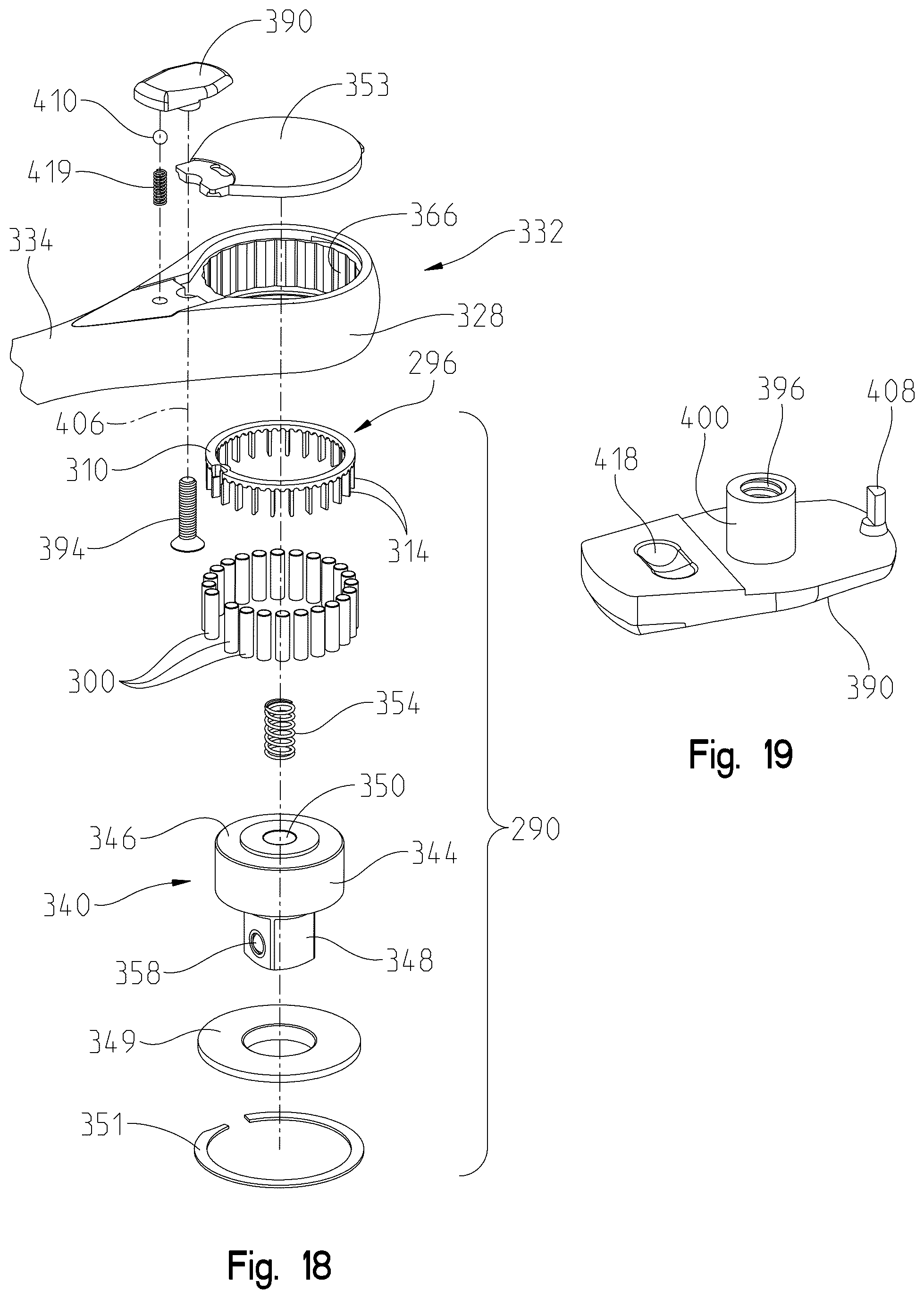 Patent US12359698 Figure 14 – Roller clutch