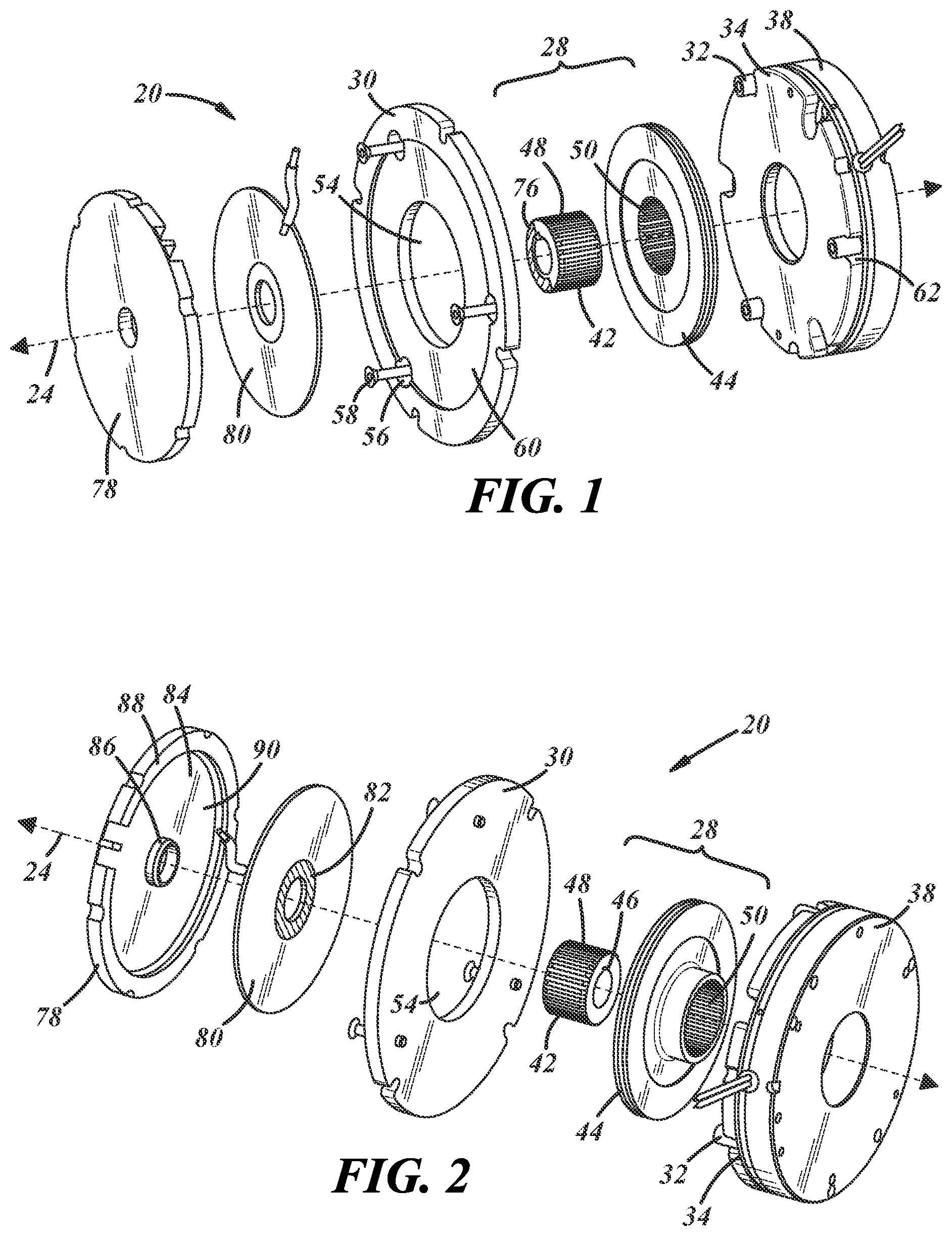 Patent US12359700 — Brake with integrated motor position sensor — Figure 1