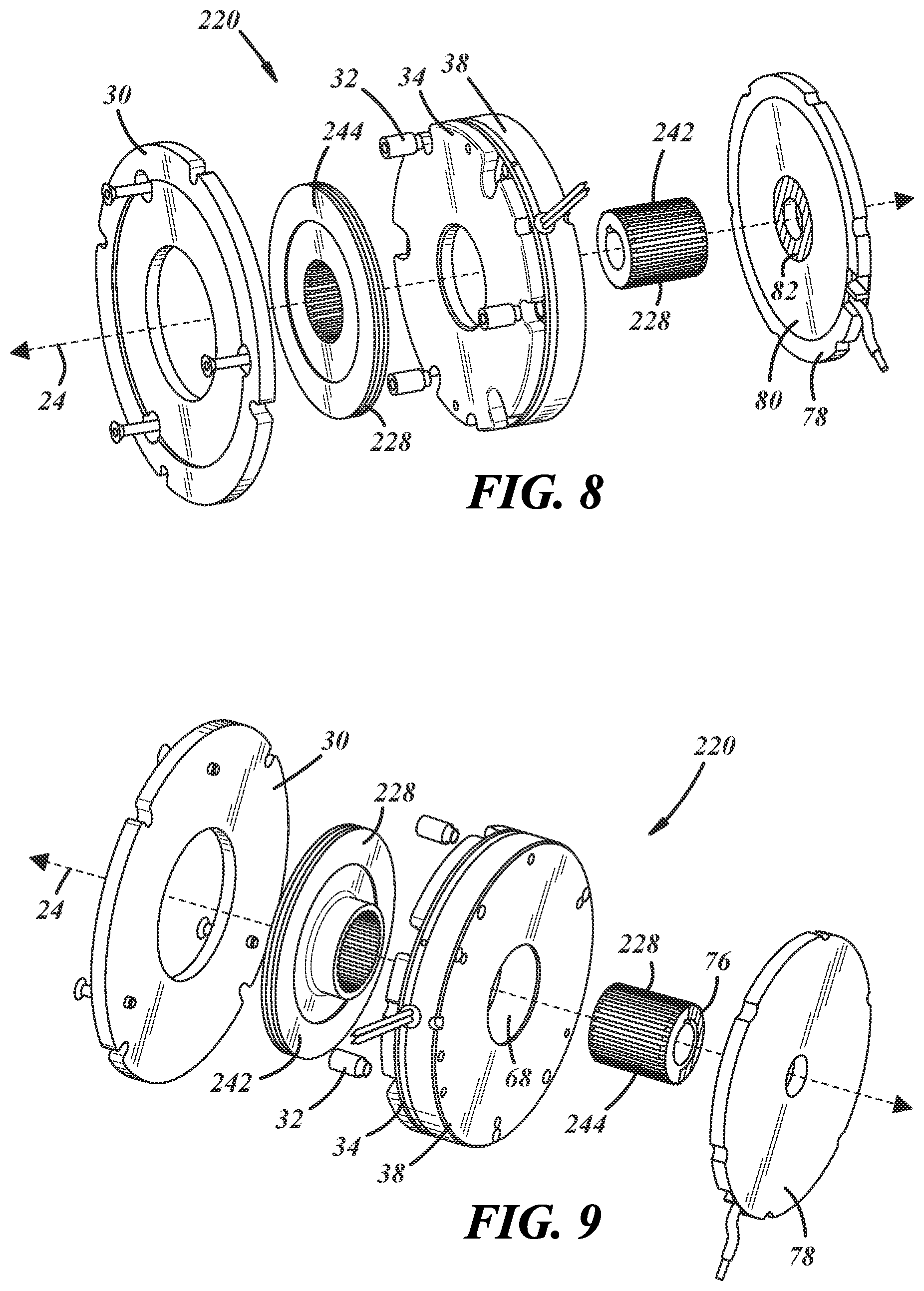 Patent US12359700 Figure 4 – Brake with integrated motor position sensor