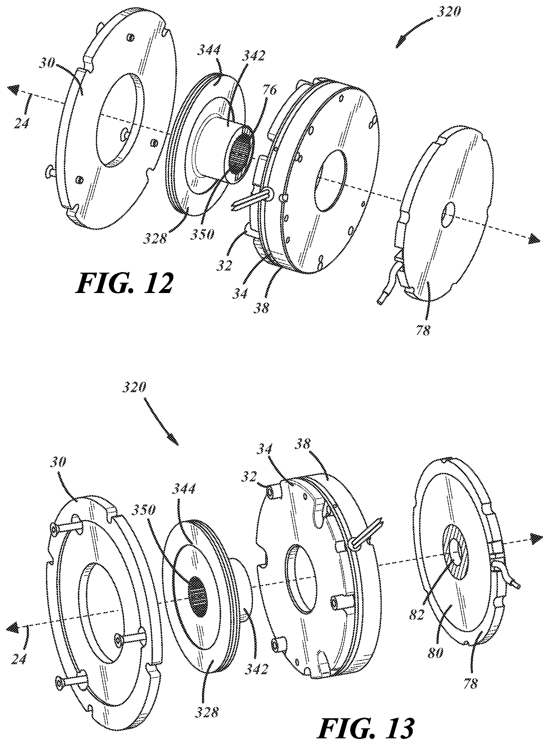 Patent US12359700 Figure 6 – Brake with integrated motor position sensor