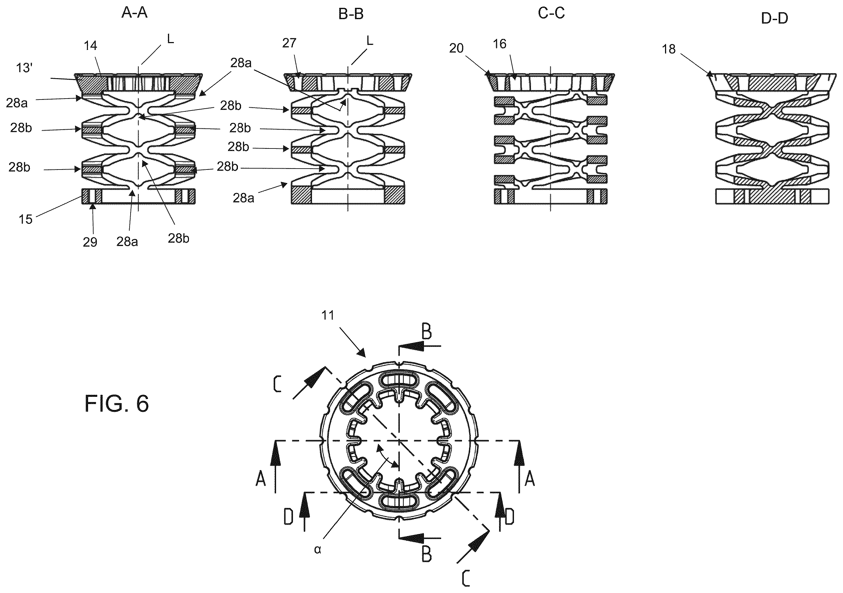 Patent US12359703 Figure 6 – Jounce bumper of an automotive vehicle suspension system, and method of producing such a jounce bumper
