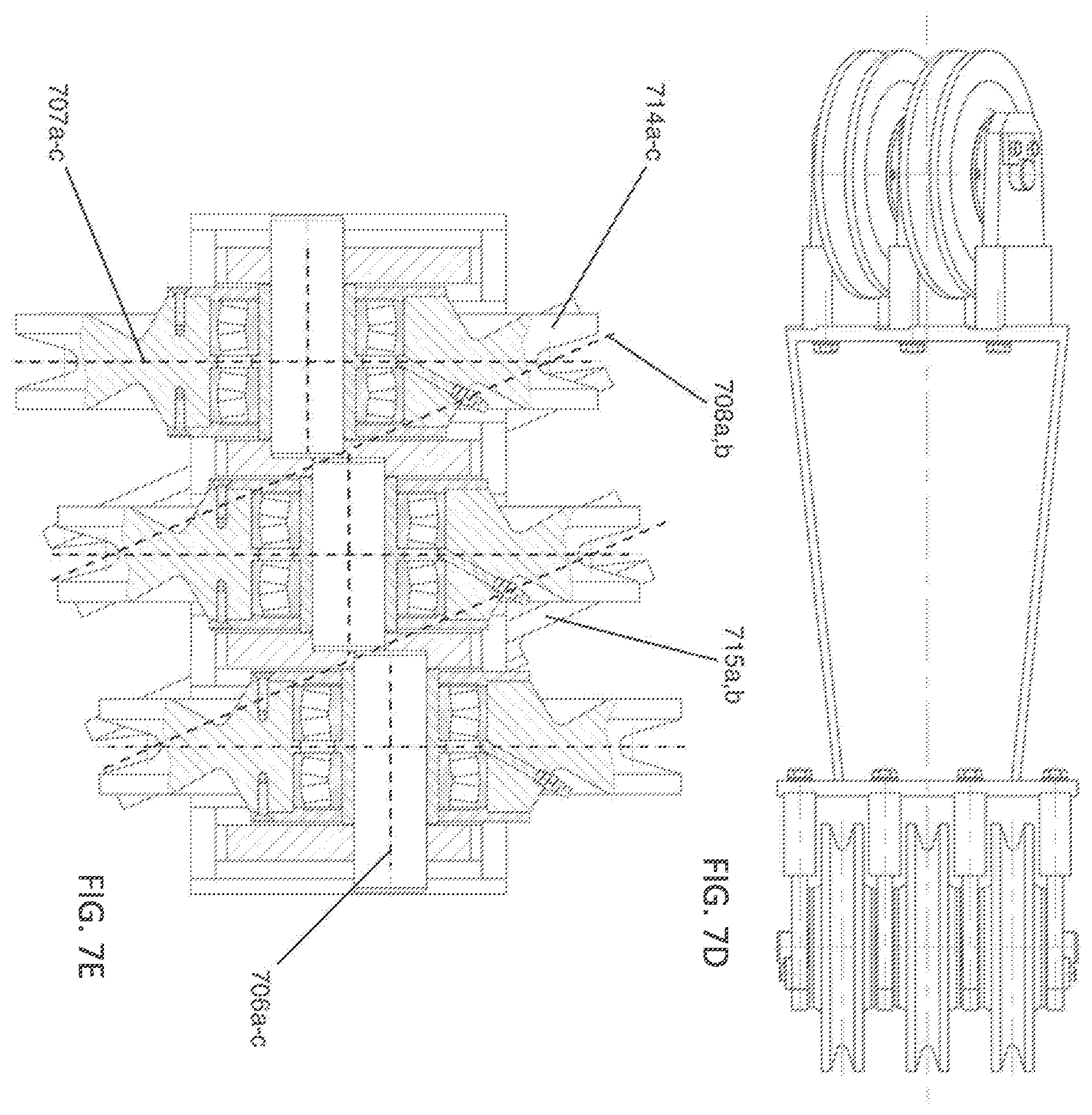 Patent US12359709 Figure 8 – High reduction belt-driven linear actuator