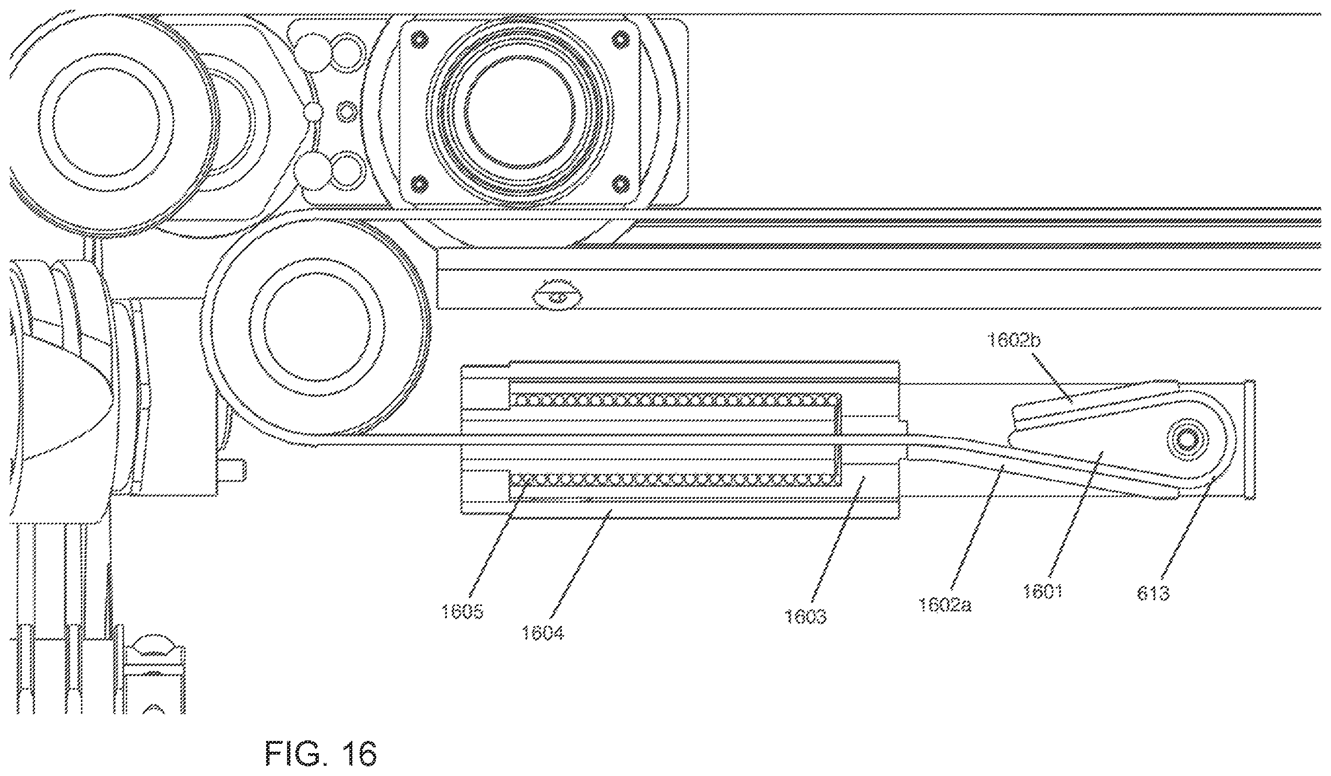 Patent US12359709 Figure 17 – High reduction belt-driven linear actuator