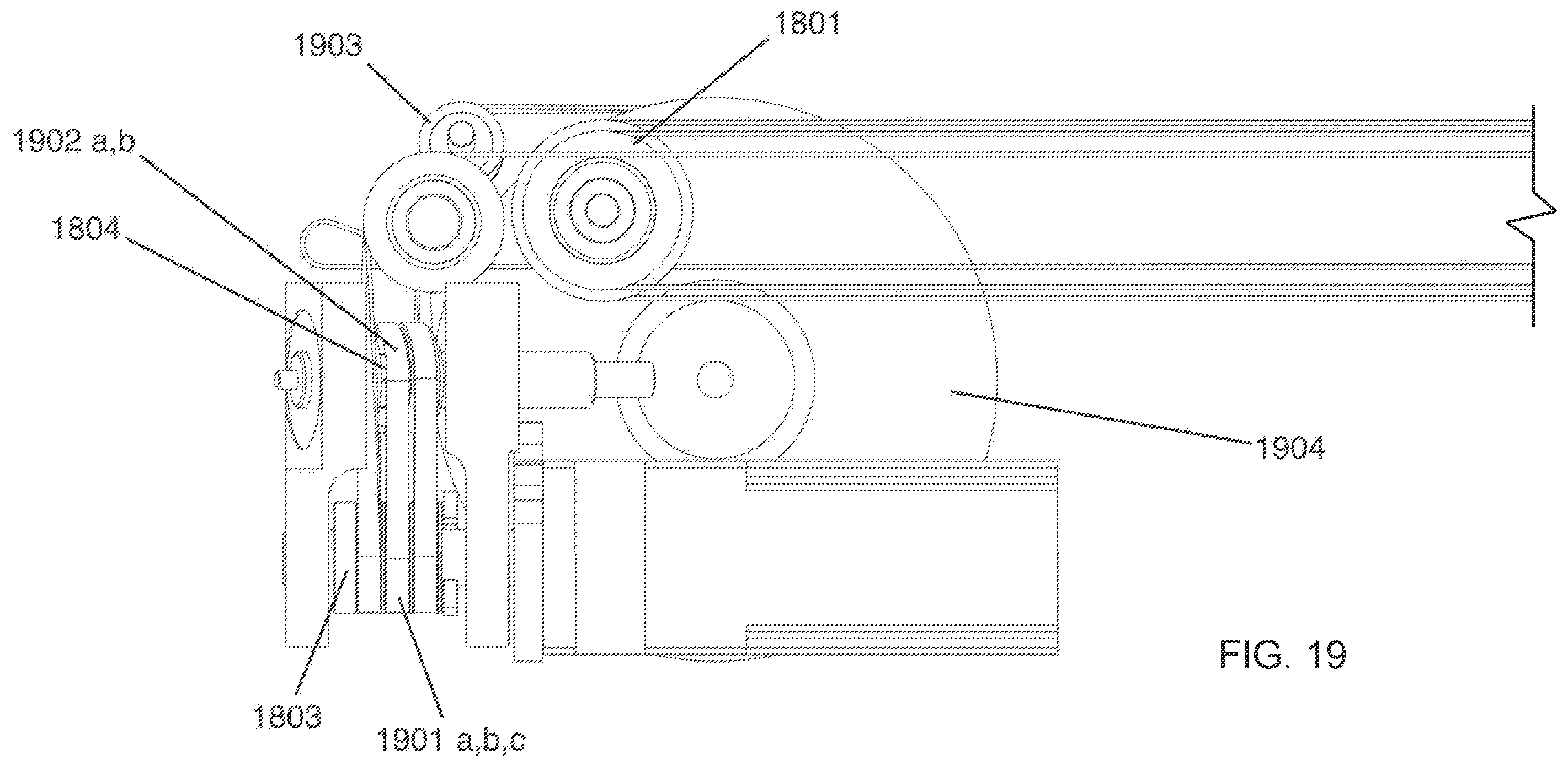 Patent US12359709 Figure 20 – High reduction belt-driven linear actuator