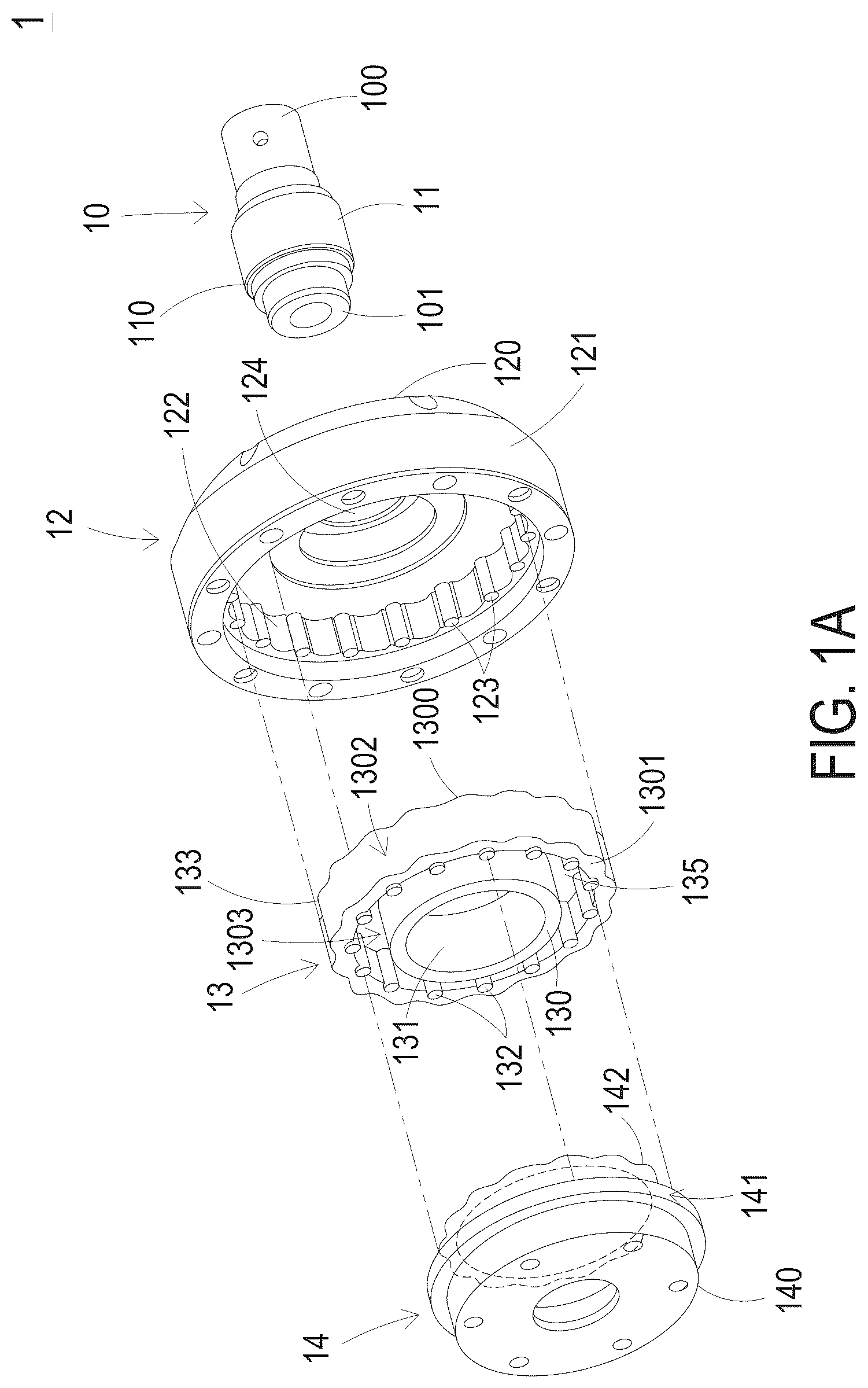 Patent US12359711 — Speed reducer — Figure 1