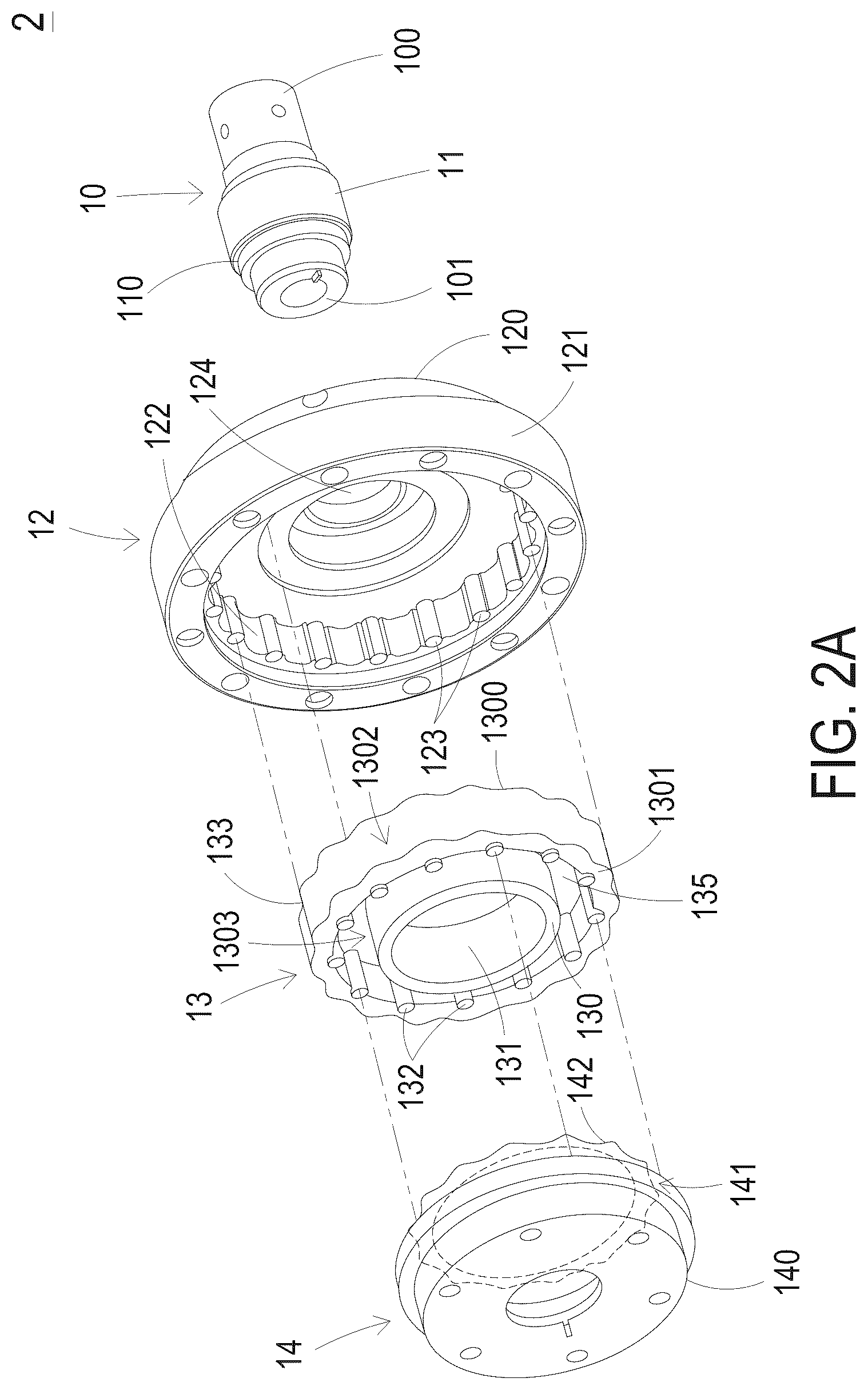 Patent US12359711 Figure 3 – Speed reducer