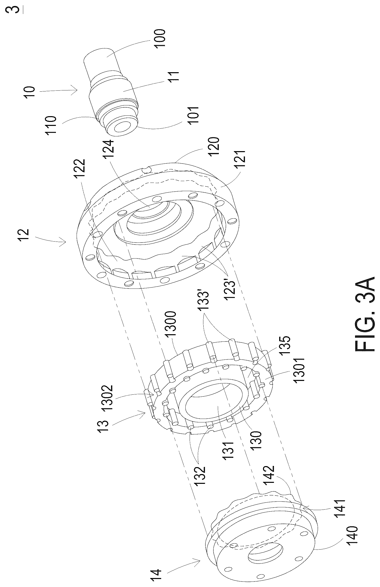Patent US12359711 Figure 5 – Speed reducer