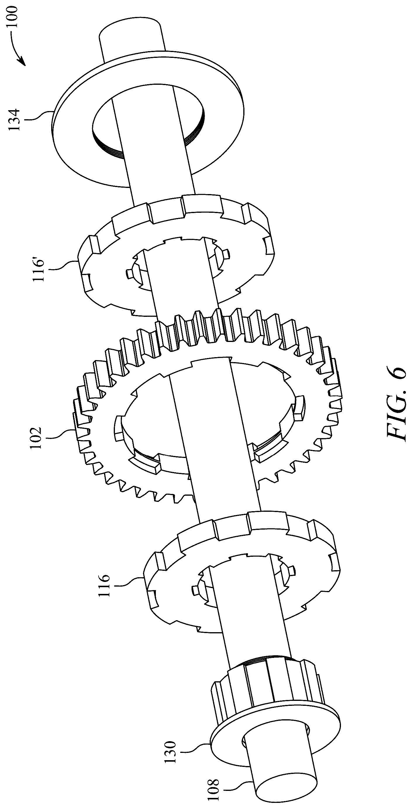 Patent US12359712 Figure 10 – Combined material gear