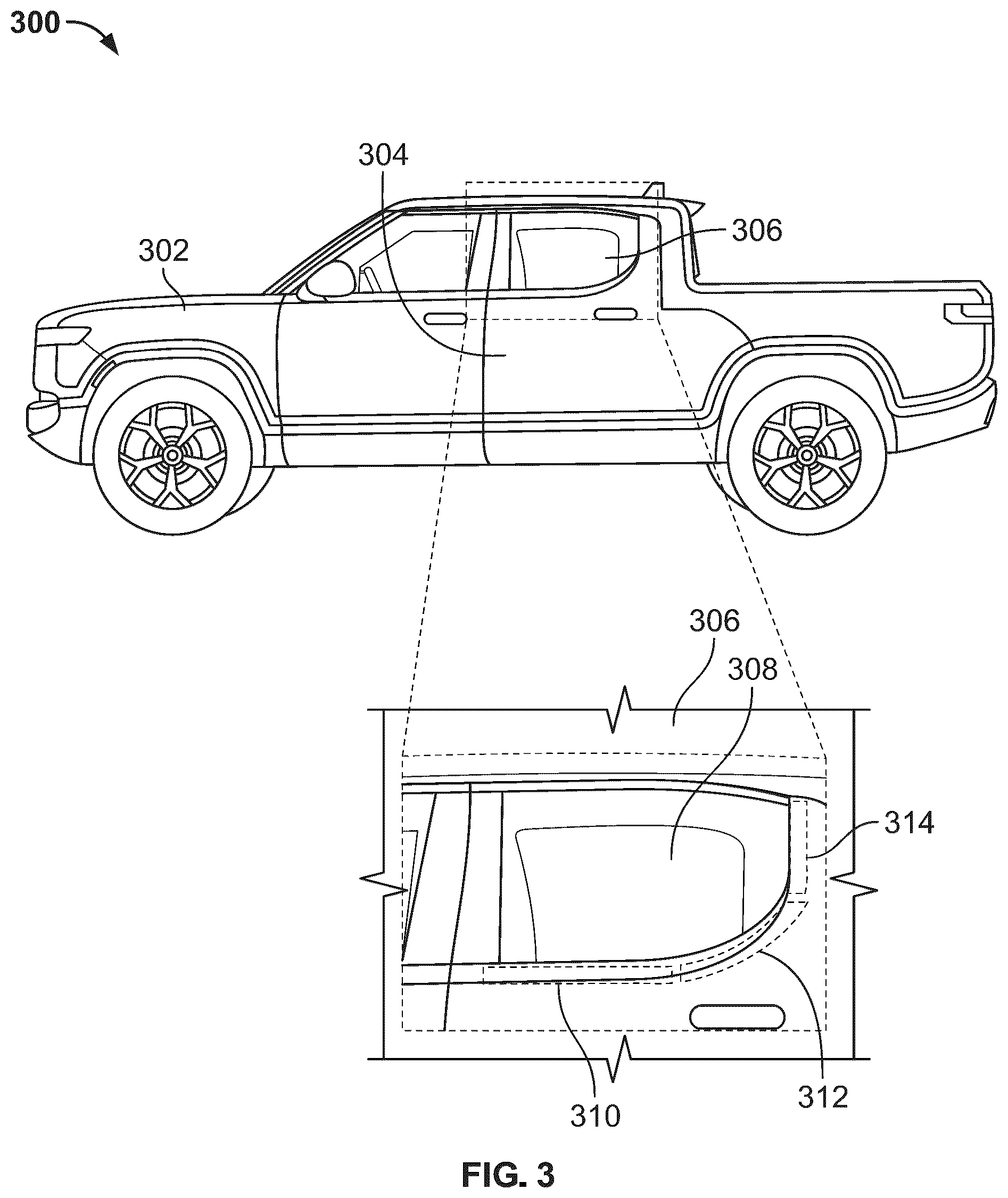 Patent US12359722 Figure 3 – Low profile outer belt seal with improved retention