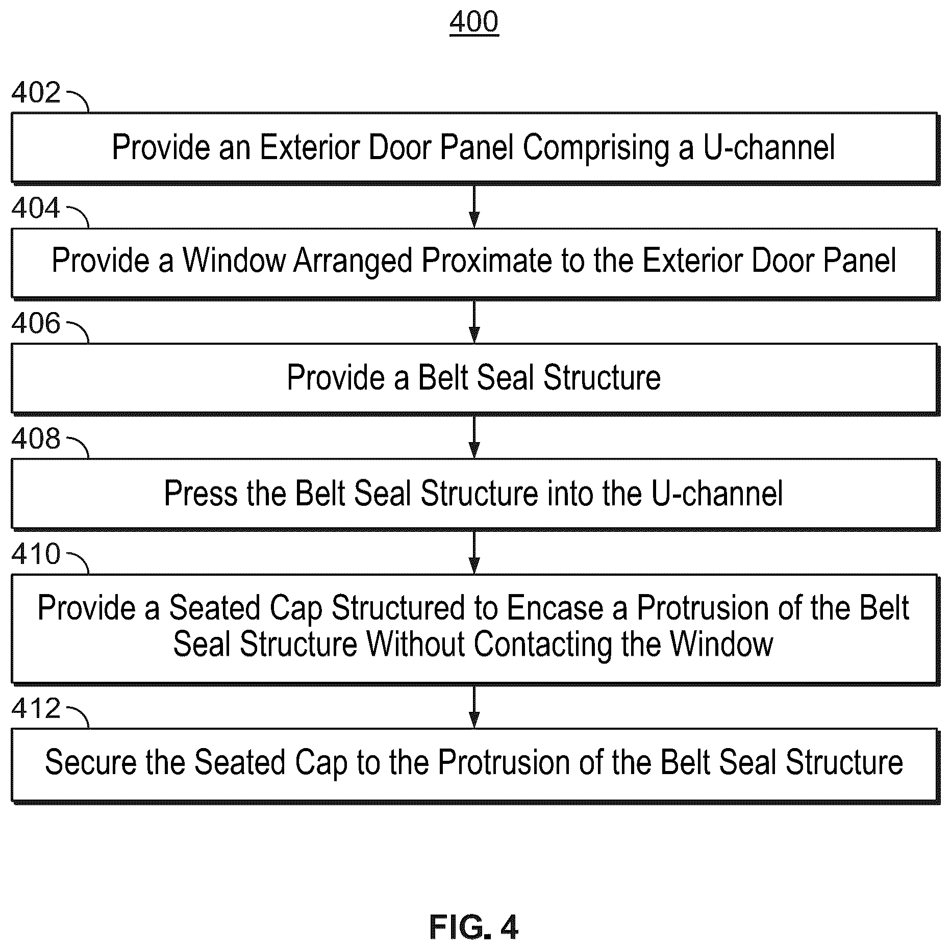 Patent US12359722 Figure 4 – Low profile outer belt seal with improved retention