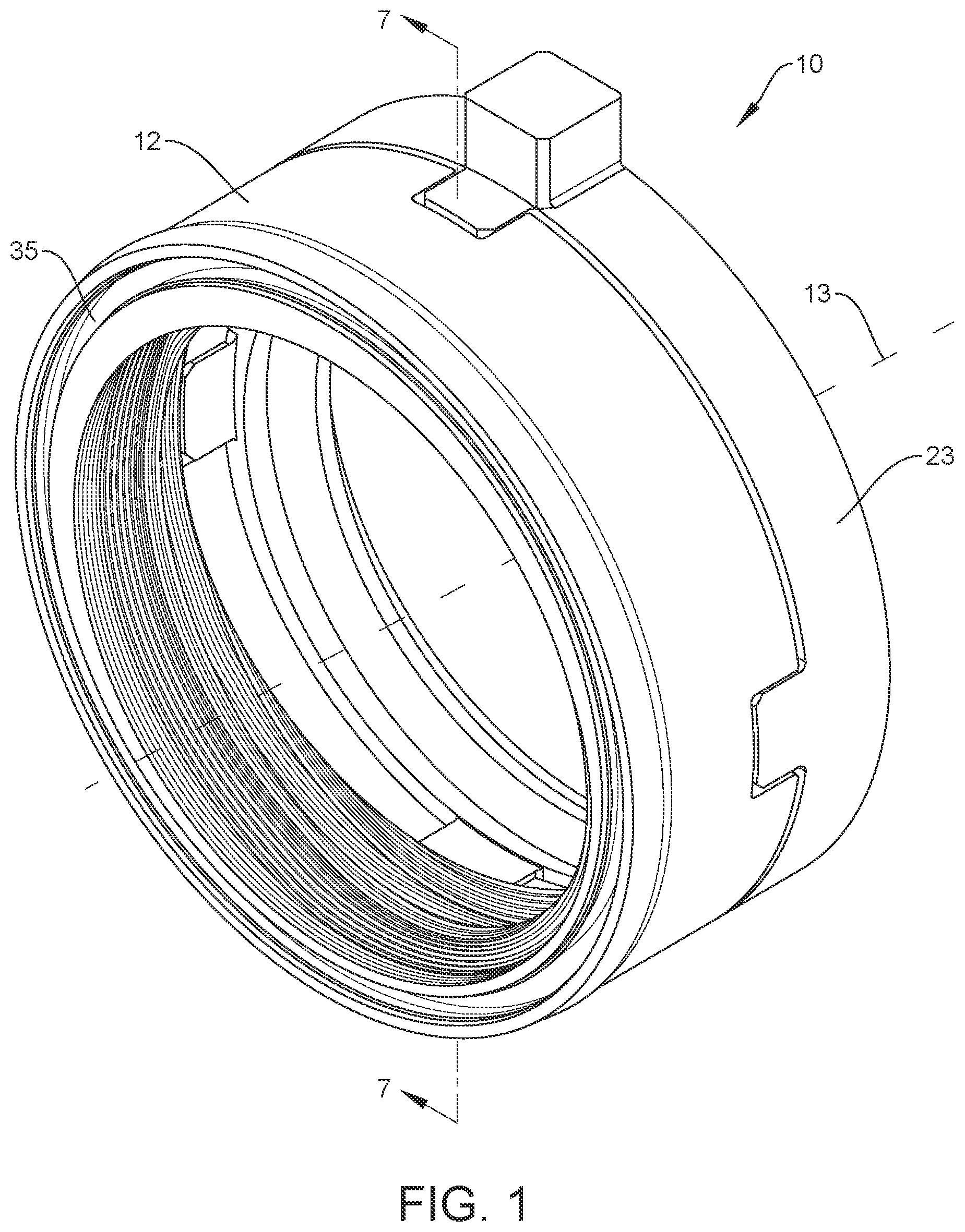 Patent US12359725 Figure 1 – Wiper seal for a ball screw actuator