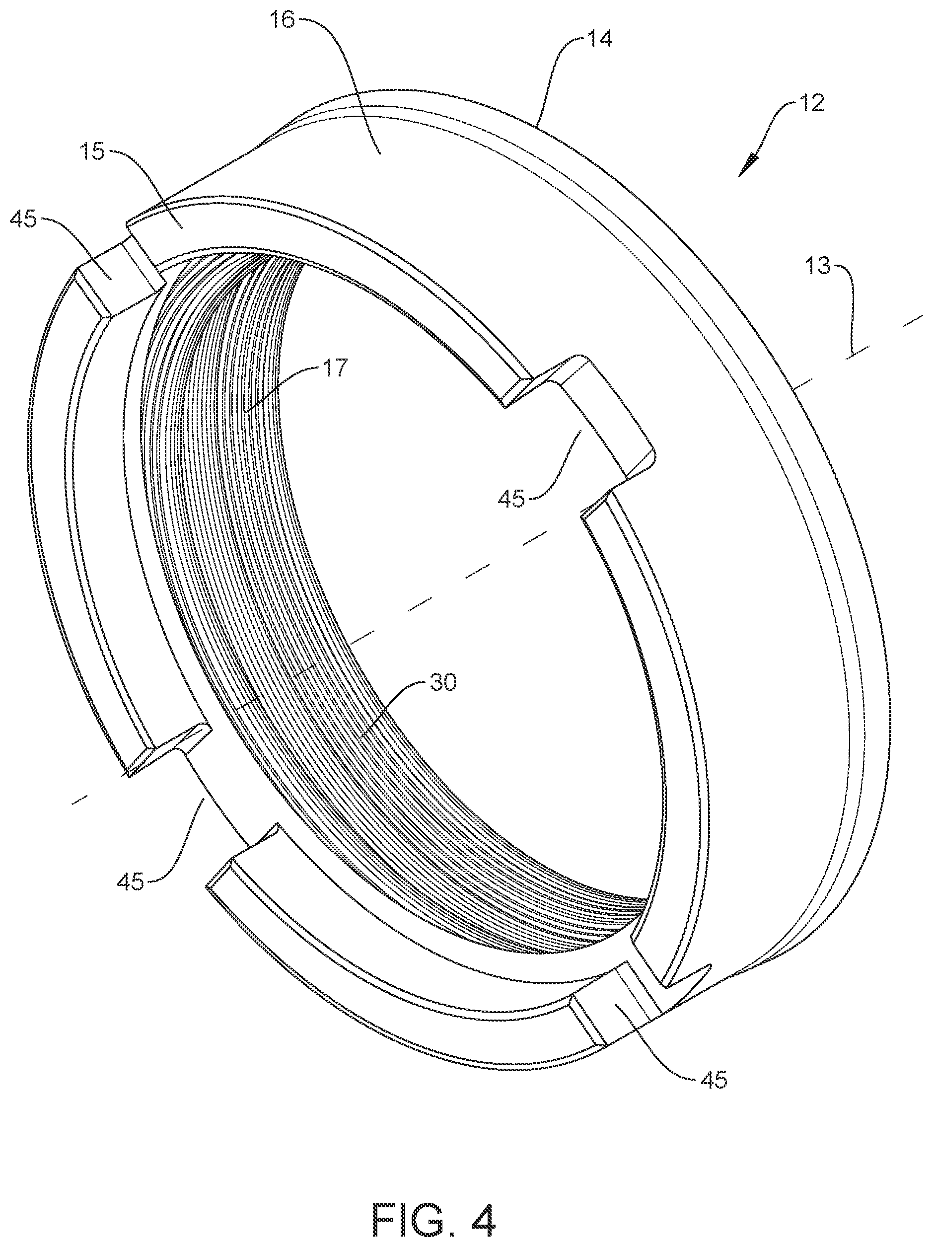 Patent US12359725 Figure 4 – Wiper seal for a ball screw actuator