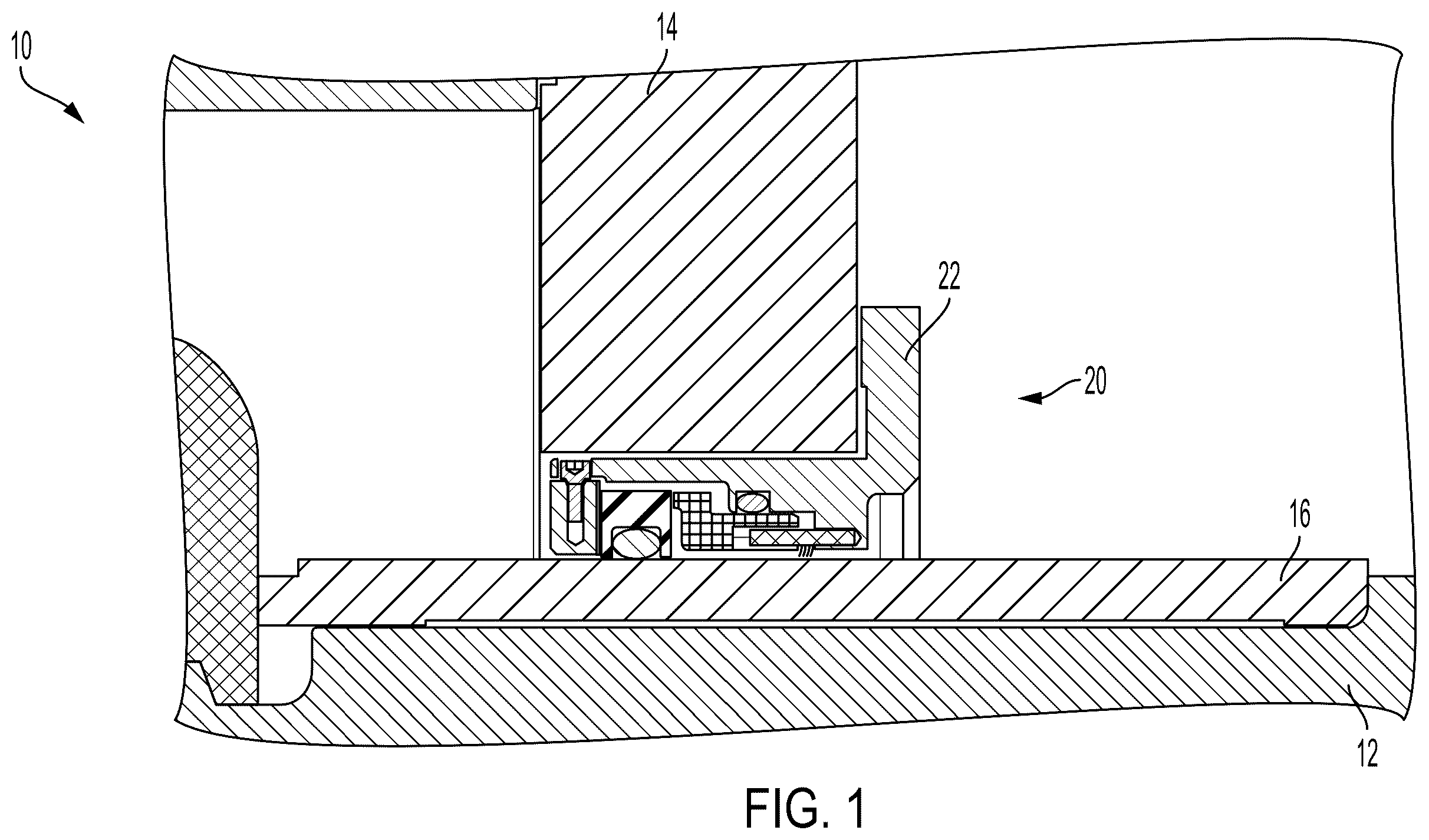 Patent US12359727 Figure 1 – Active flush regulation system for use with a mechanical seal or a packing assembly
