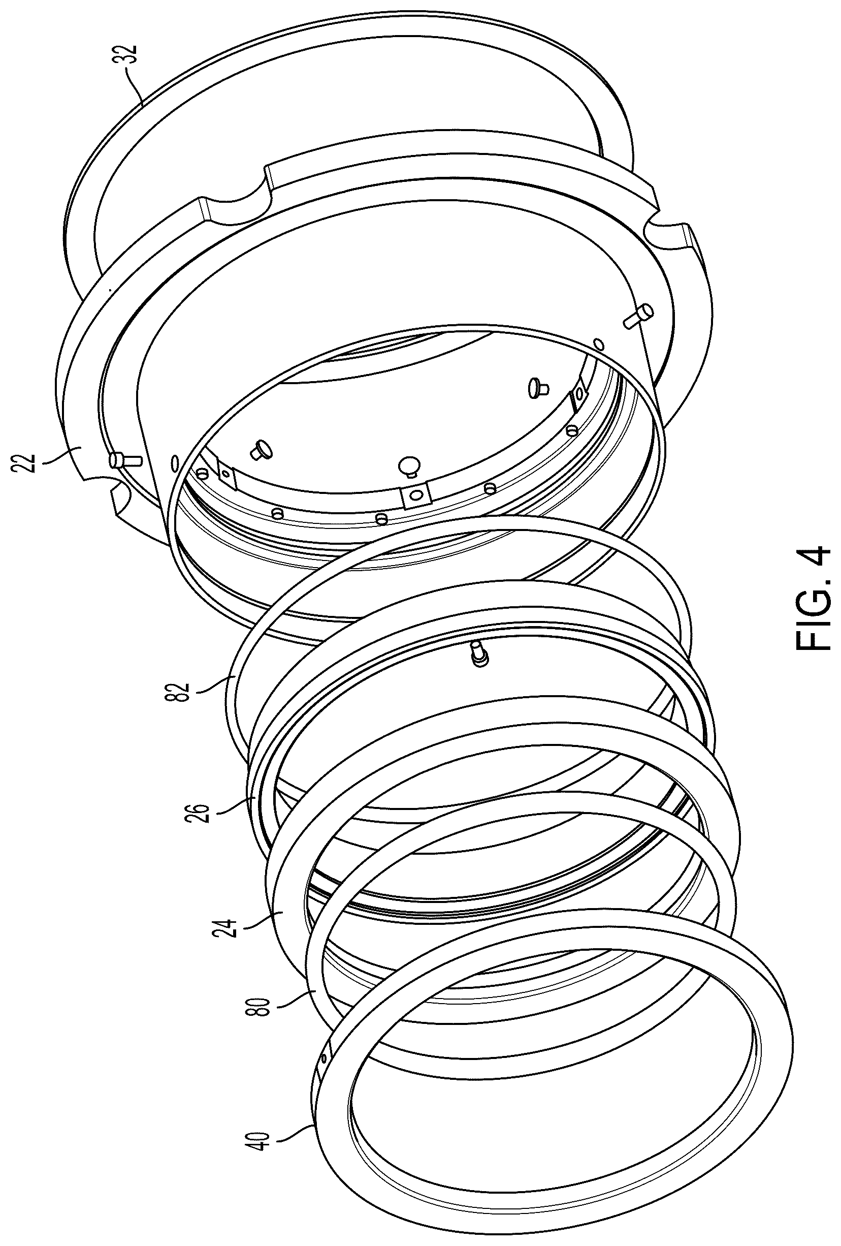 Patent US12359727 Figure 4 – Active flush regulation system for use with a mechanical seal or a packing assembly