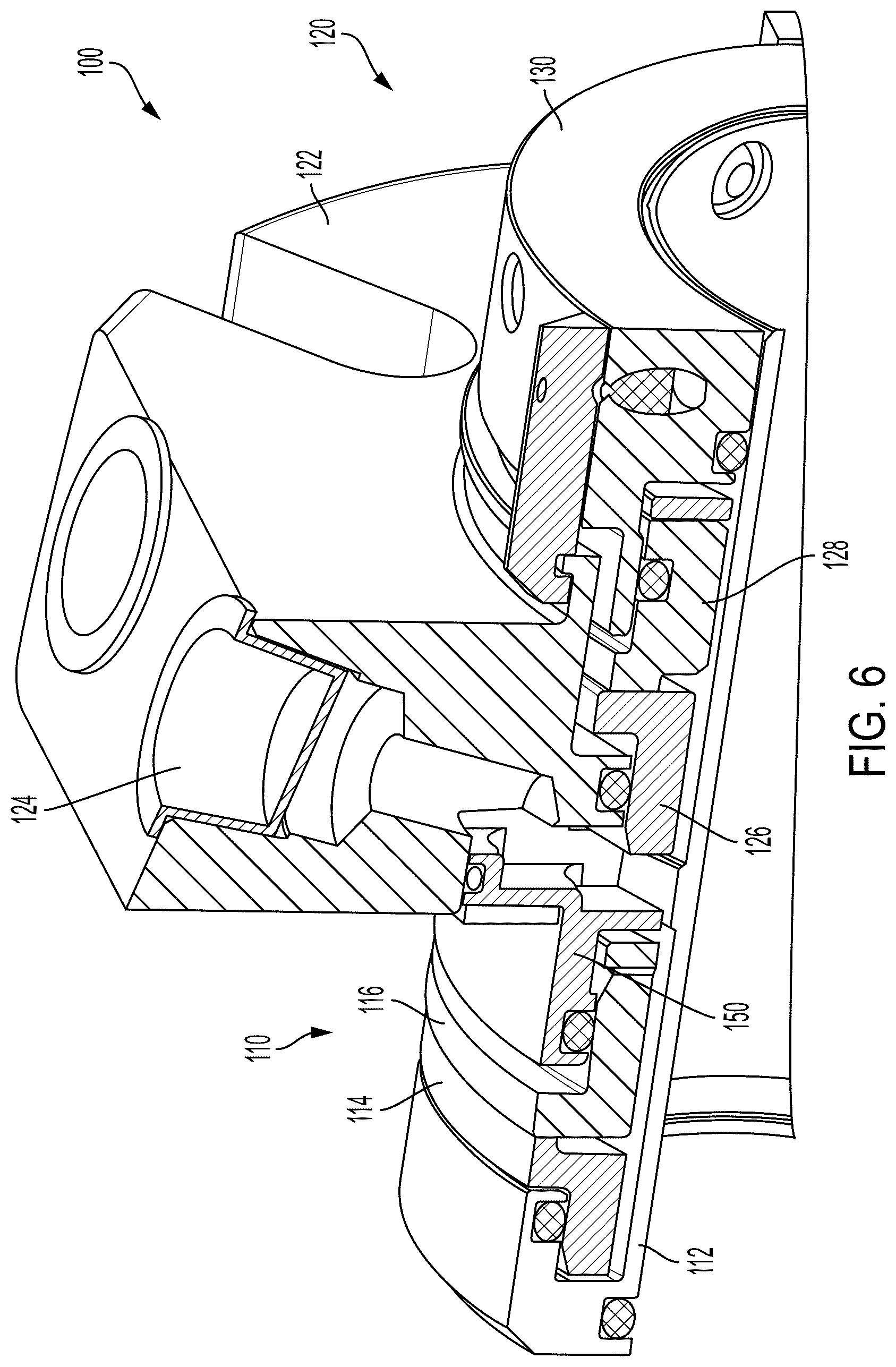 Patent US12359727 Figure 6 – Active flush regulation system for use with a mechanical seal or a packing assembly