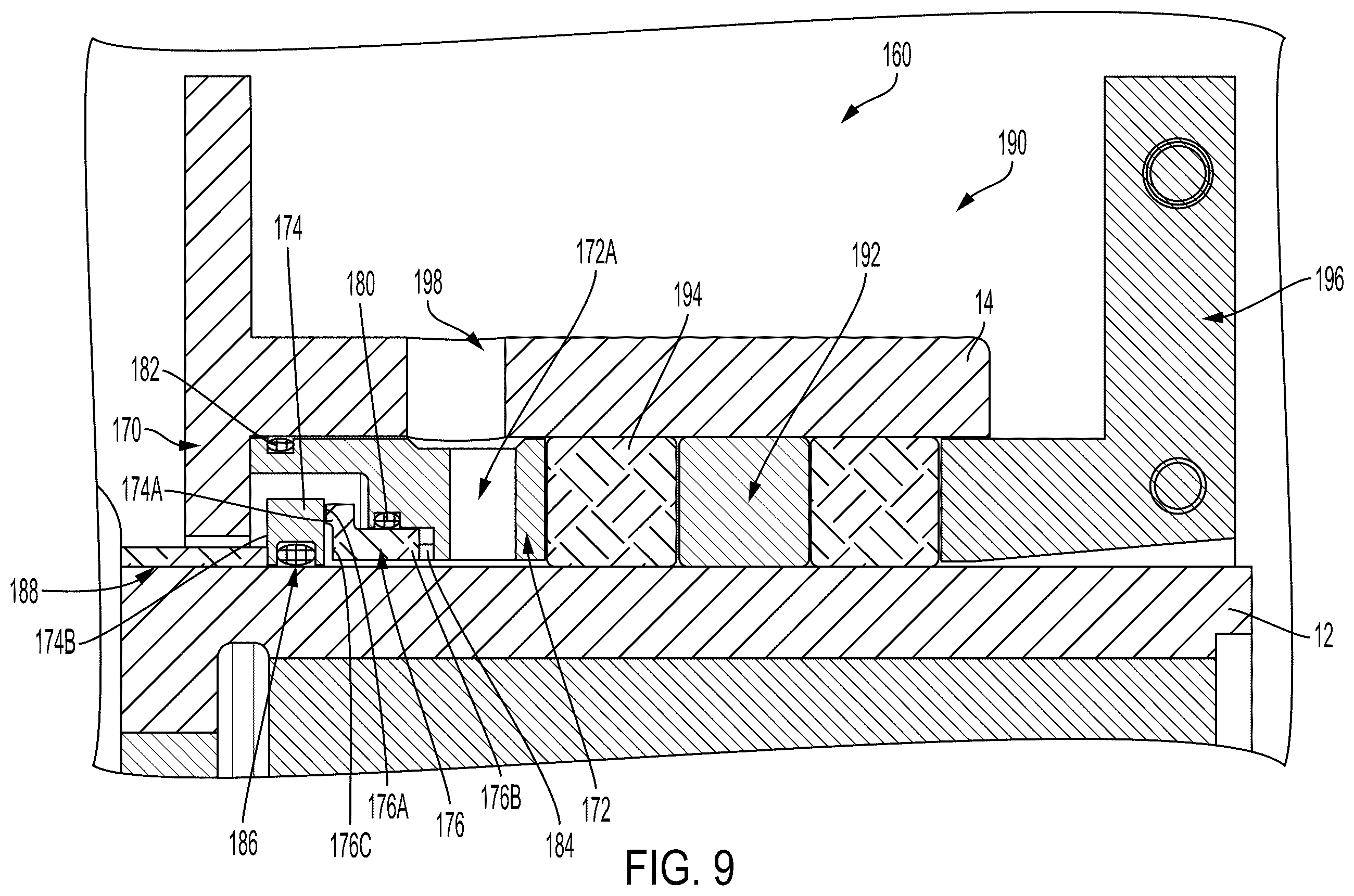 Patent US12359727 Figure 9 – Active flush regulation system for use with a mechanical seal or a packing assembly