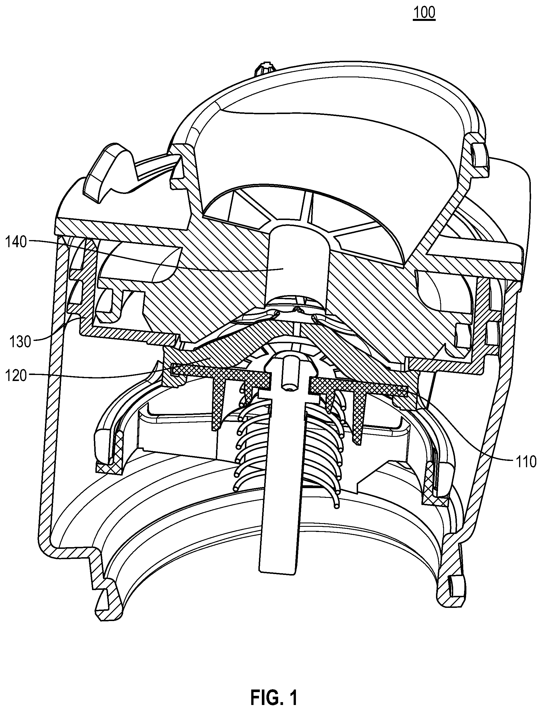 Patent US12359728 Figure 1 – Overpressure protection valve