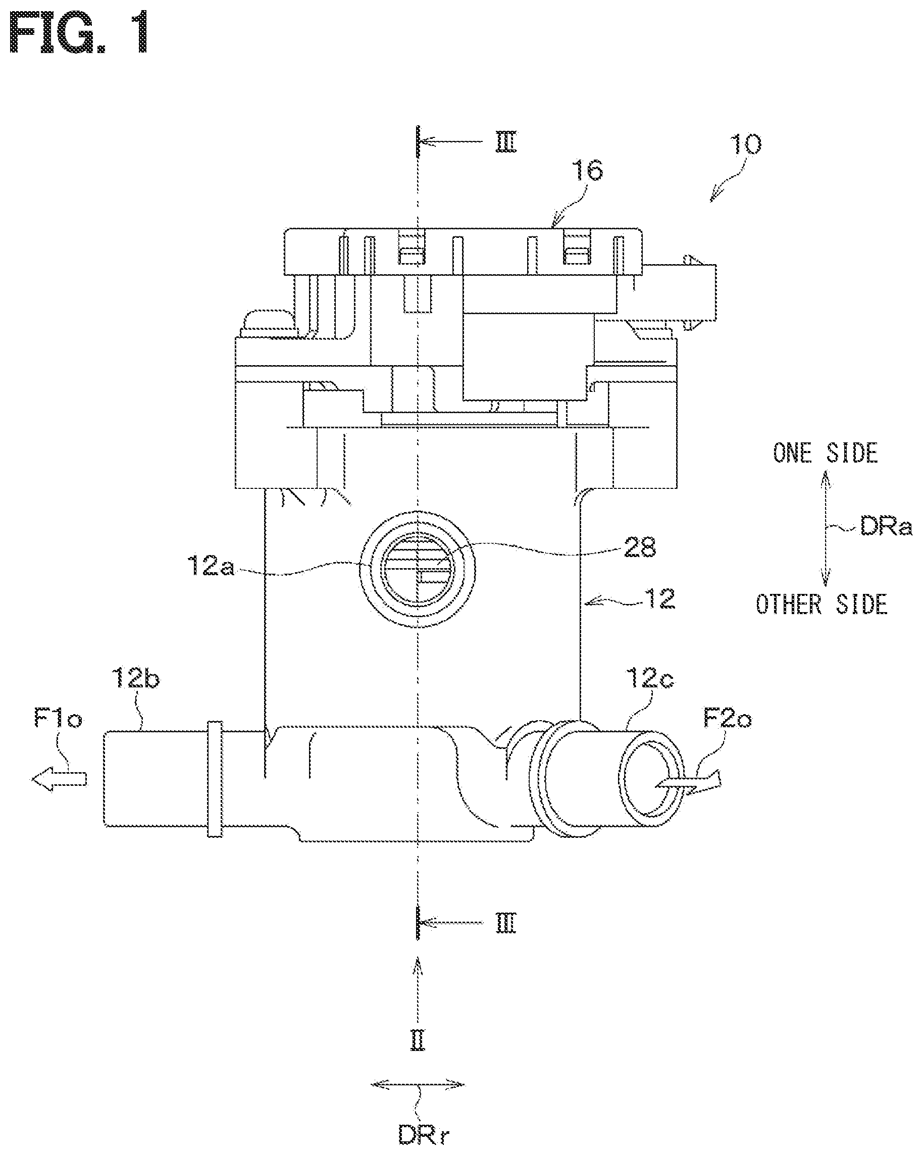 Patent US12359731 Figure 1 – Valve device