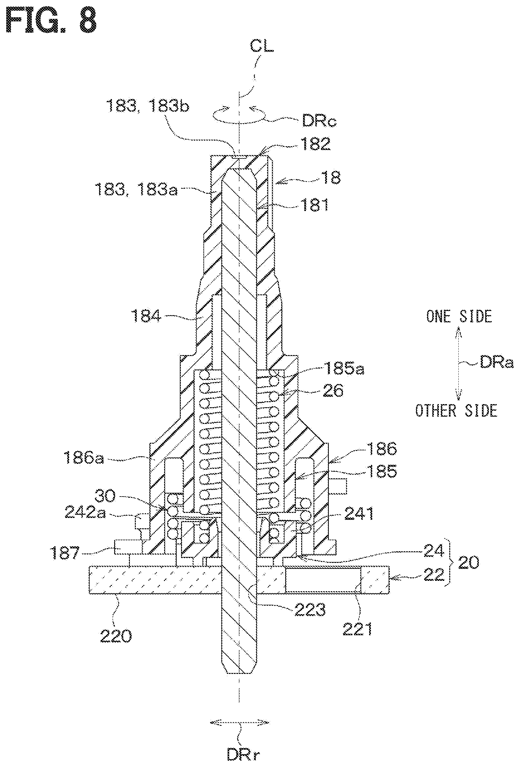 Patent US12359731 Figure 8 – Valve device
