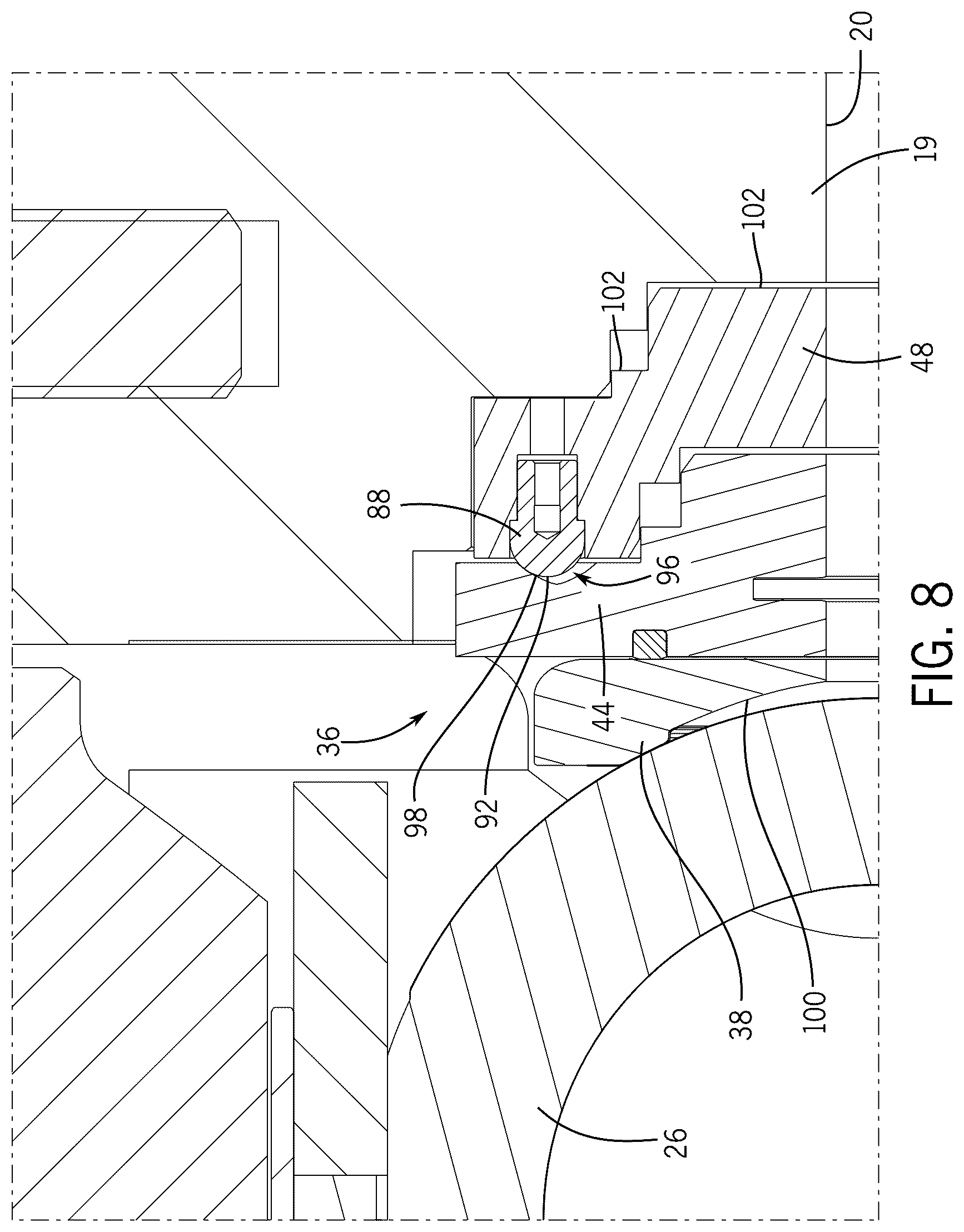 Patent US12359733 Figure 8 – Ball valve assembly