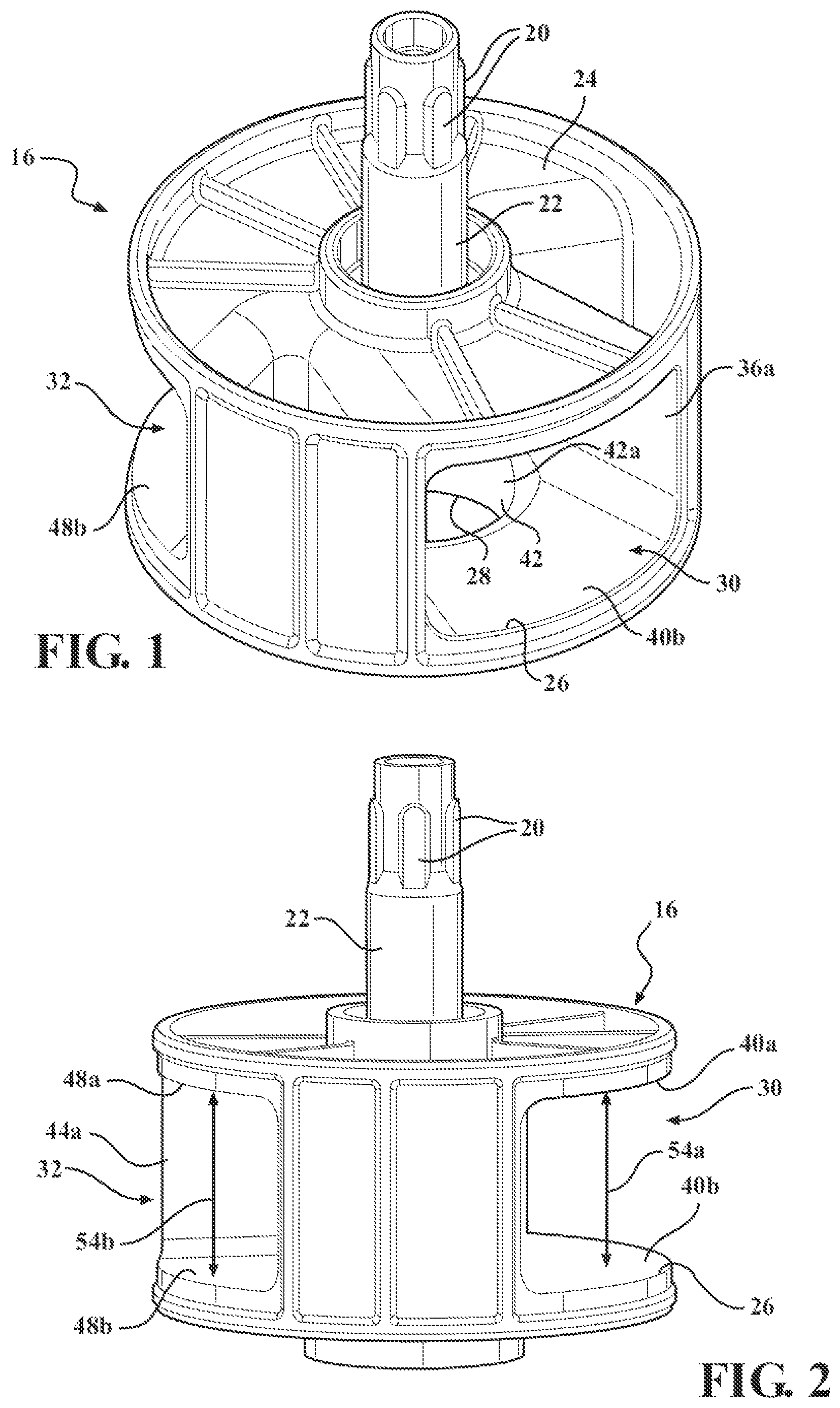 Patent US12359734 — Rotor for multiport coolant flow control valve assembly — Figure 1