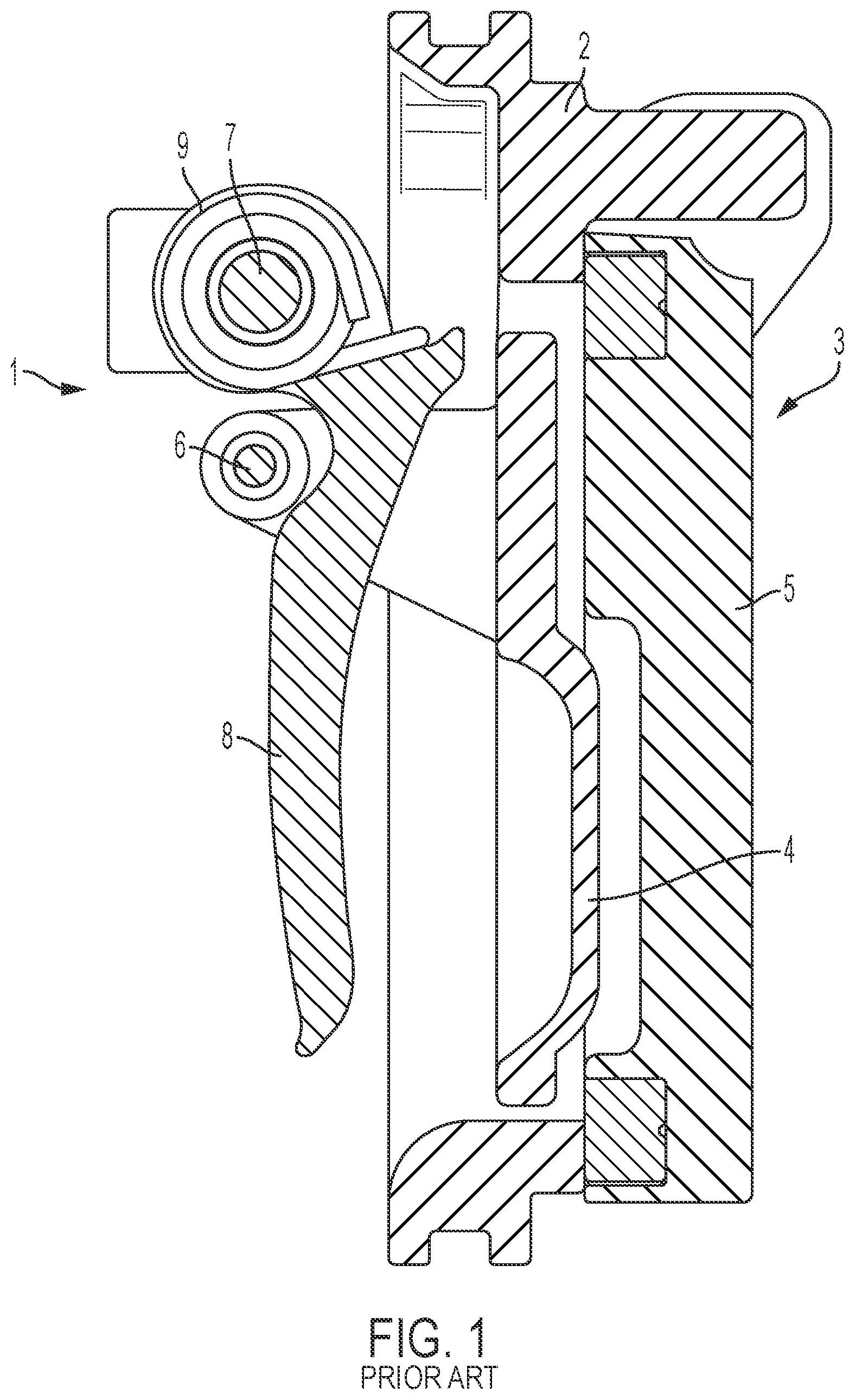Patent US12359735 Figure 1 – Spring stop for clapper valve