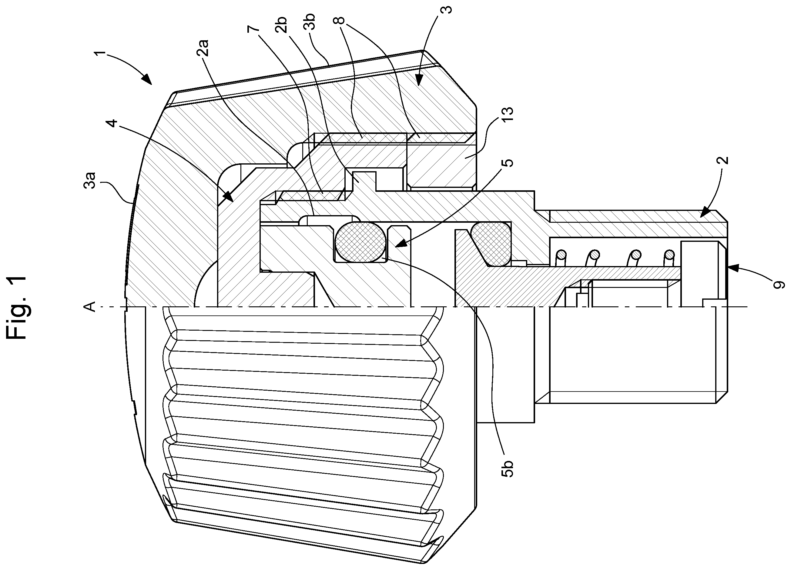 Patent US12359736 Figure 1 – Pressure-relief valve for a watch