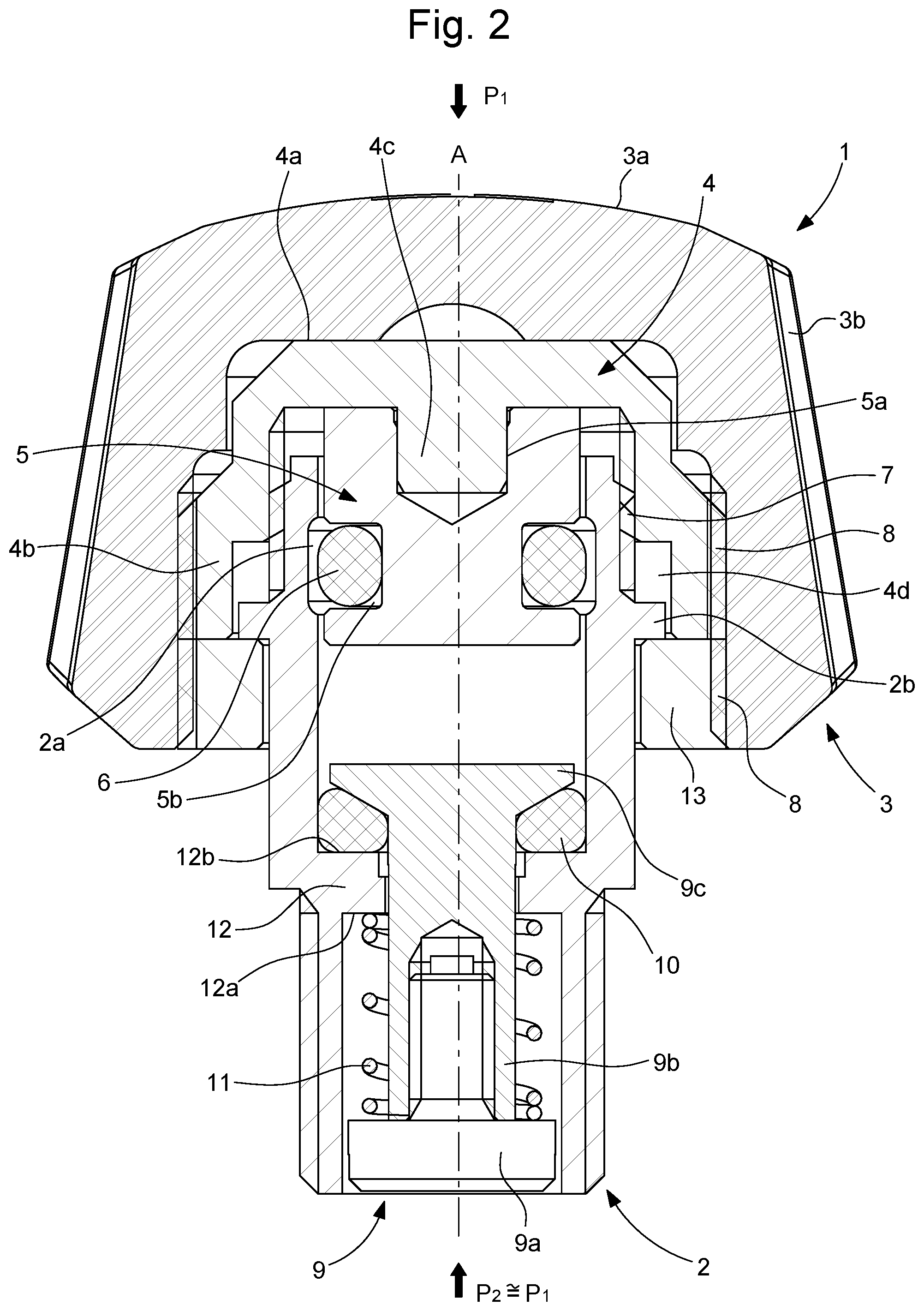Patent US12359736 Figure 2 – Pressure-relief valve for a watch