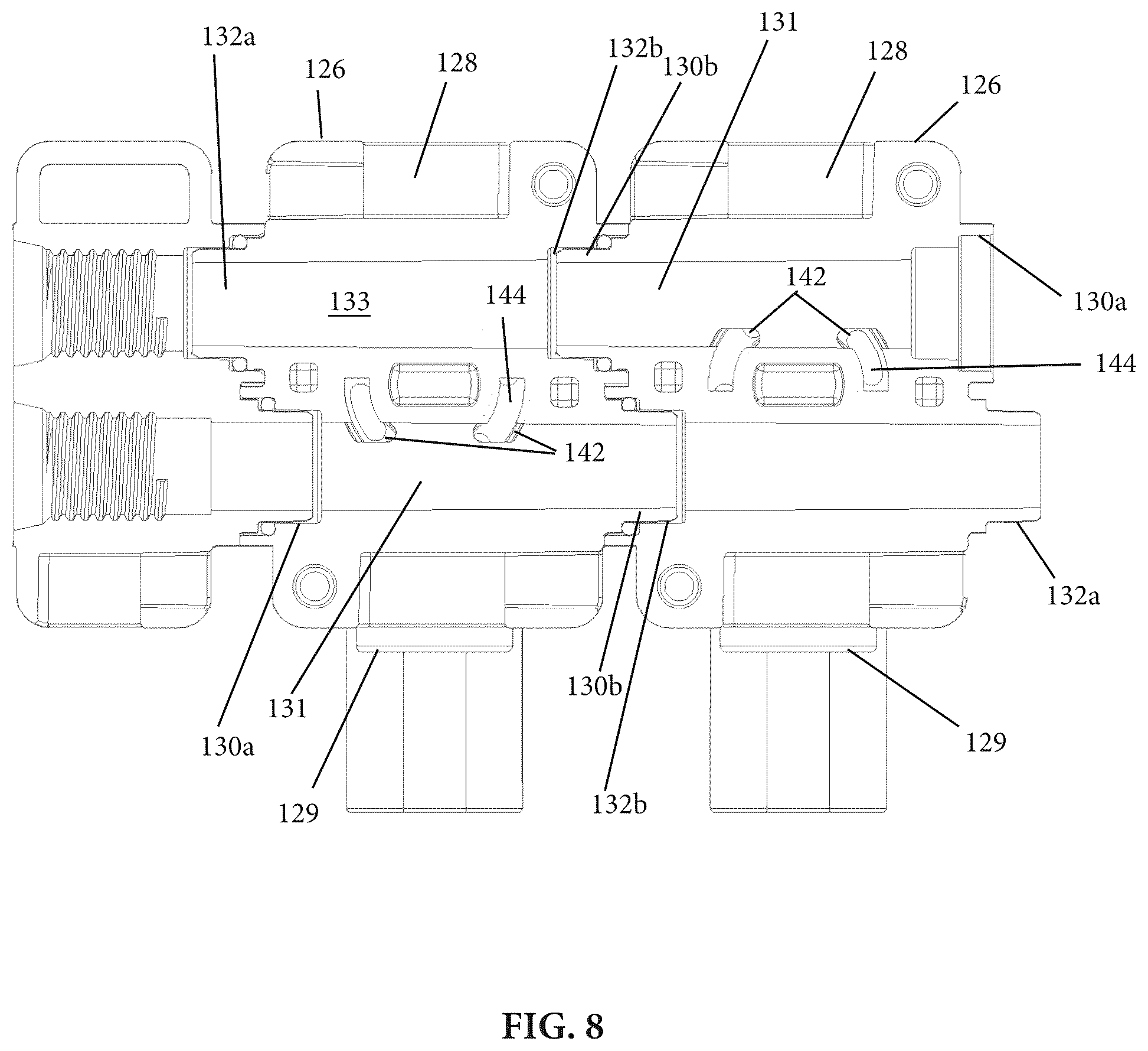 Patent US12359739 Figure 10 – Expandable sealing sleeve with rigid support