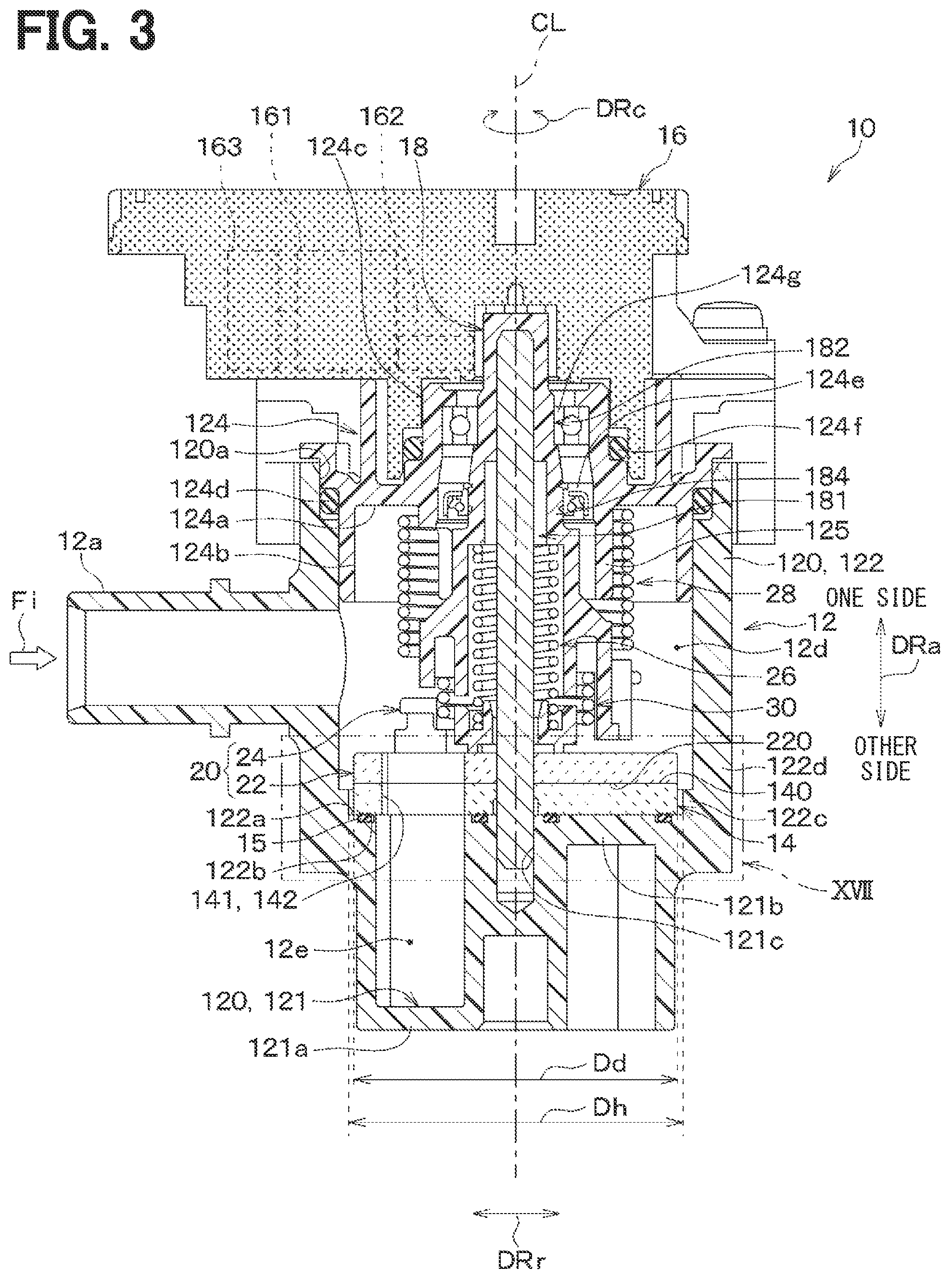 Patent US12359740 Figure 3 – Valve device